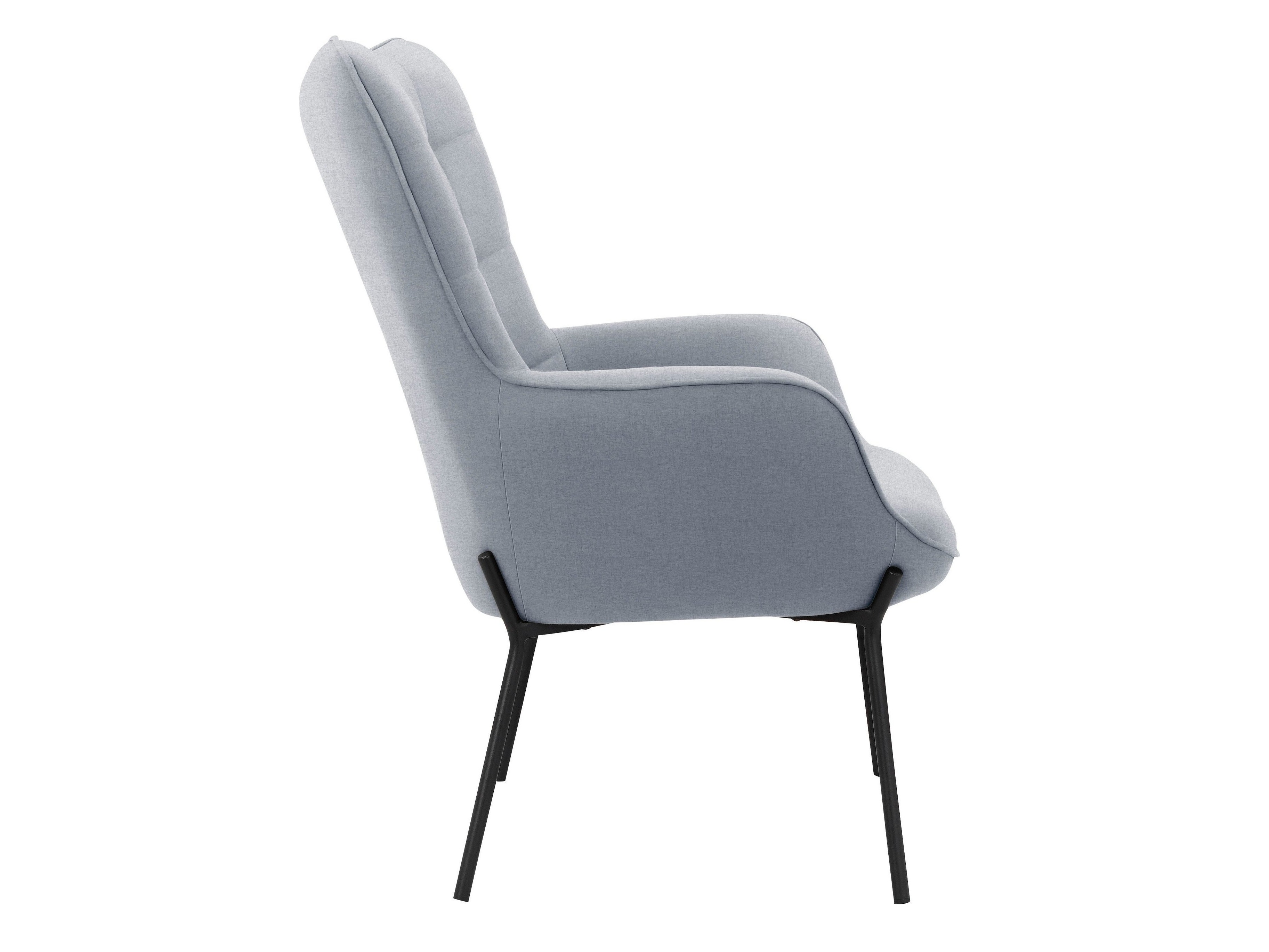 Poltrona Denton 1008 (Cinzento claro)