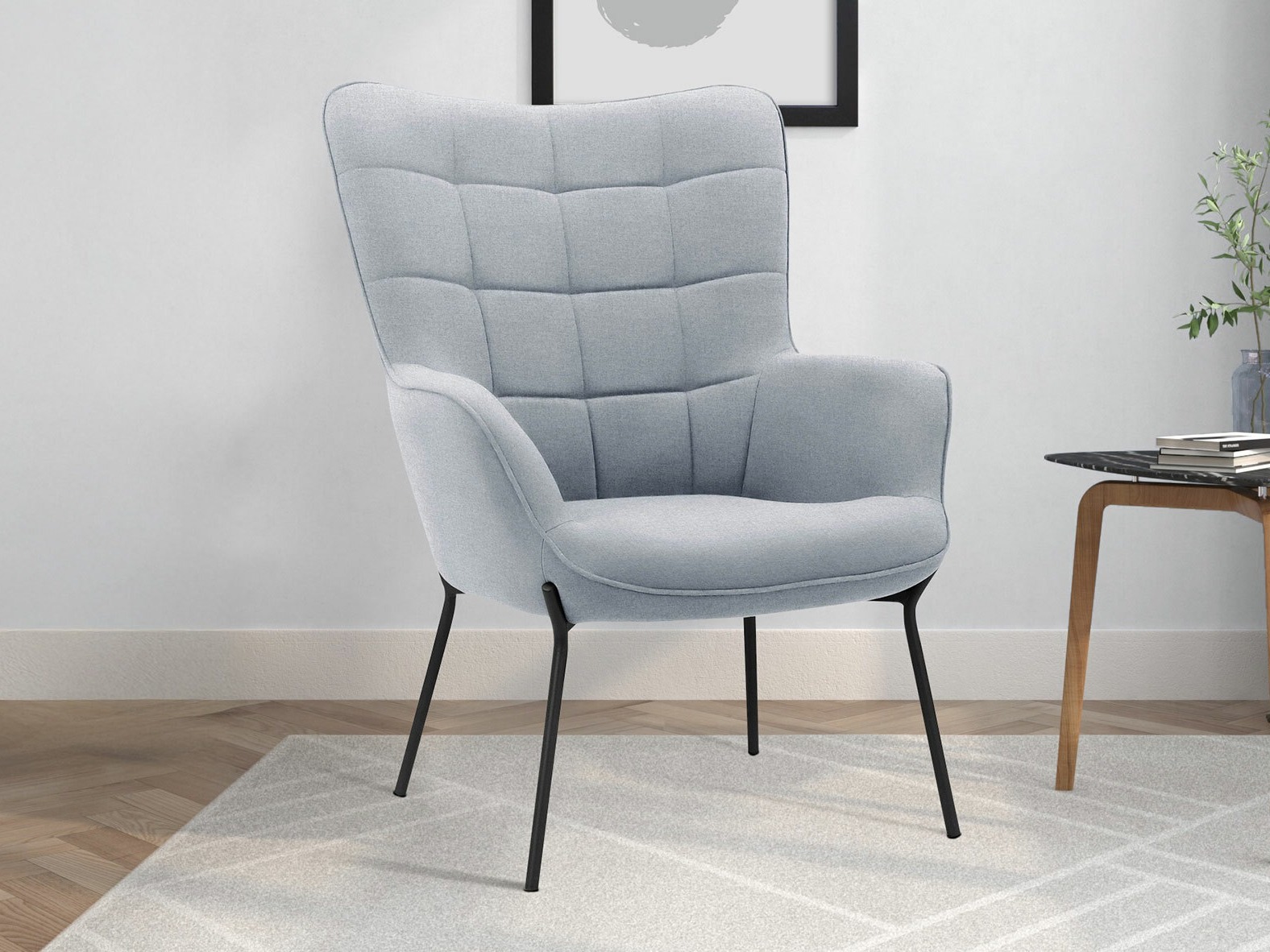 Poltrona Denton 1008 (Cinzento claro)