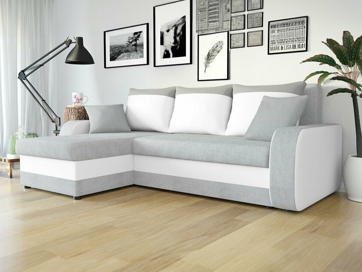 Sofá de canto Comfivo 135 (Enzo 162 + Rain 01)