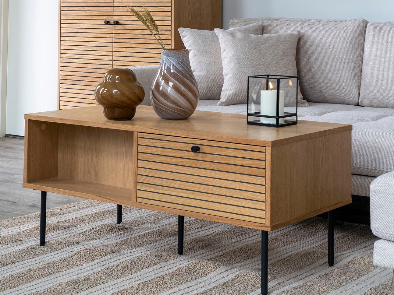 Mesa de centro Elbelme 107 (Carvalho)