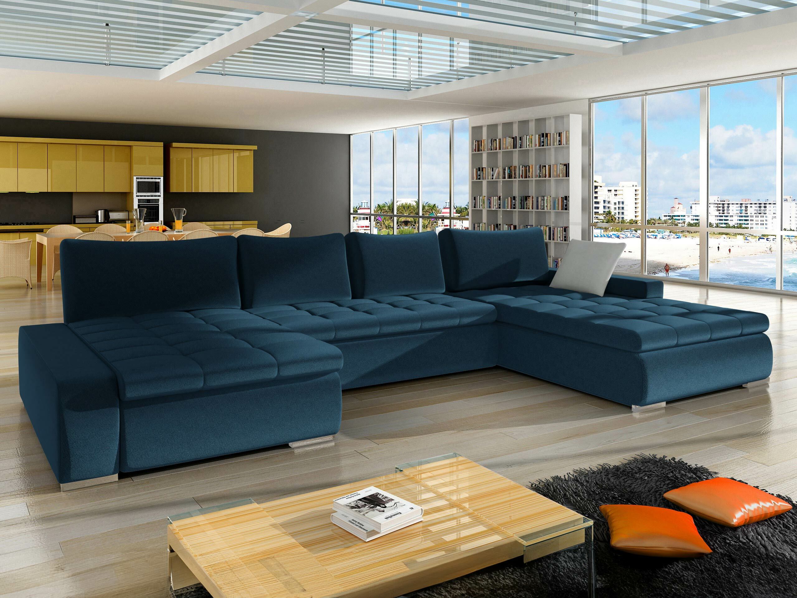 Sofá de canto Comfivo 106 (Kronos 05 + Uttario Velvet 2973)