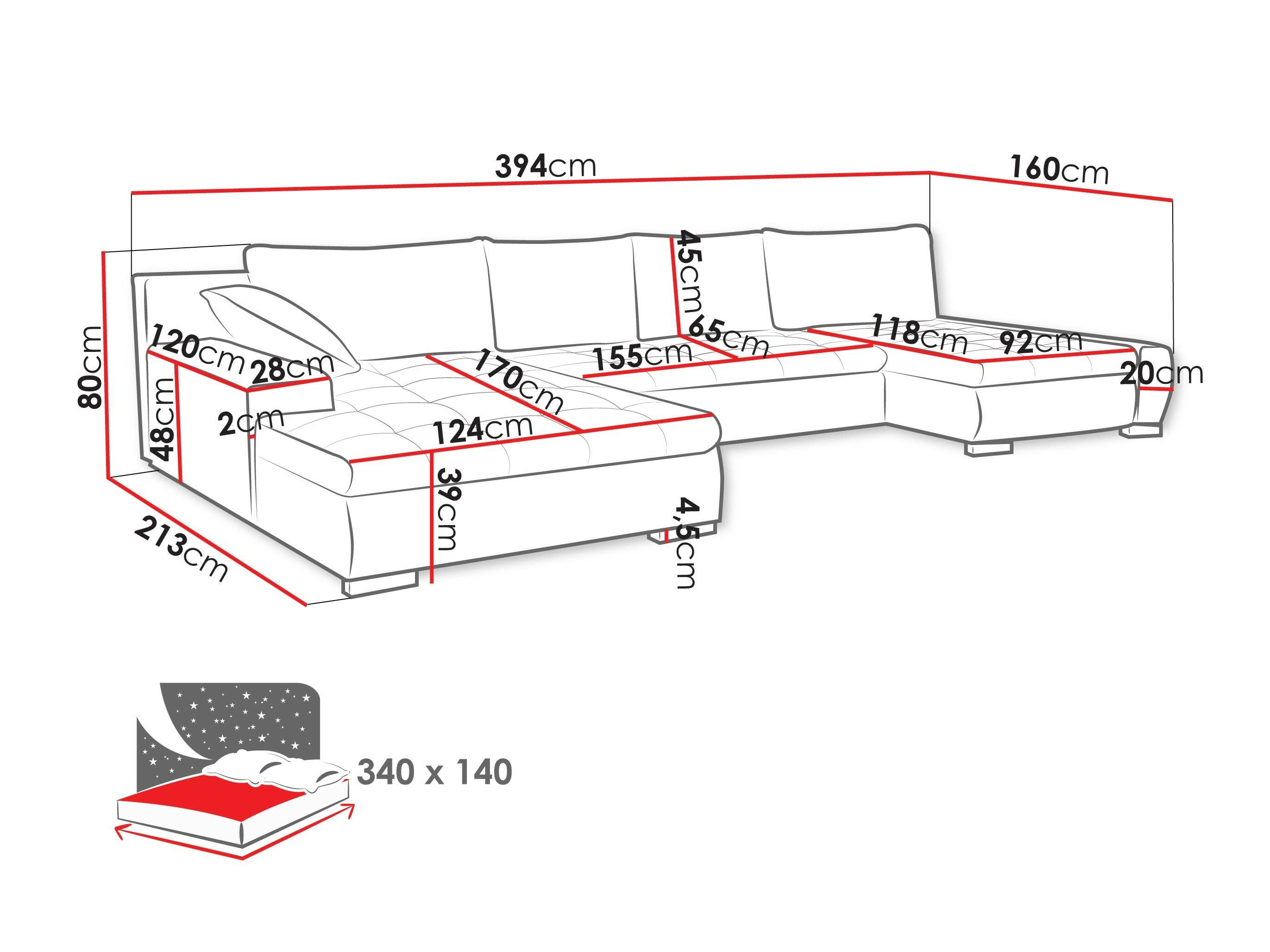 Sofá de canto Comfivo 106 (Rico 12)