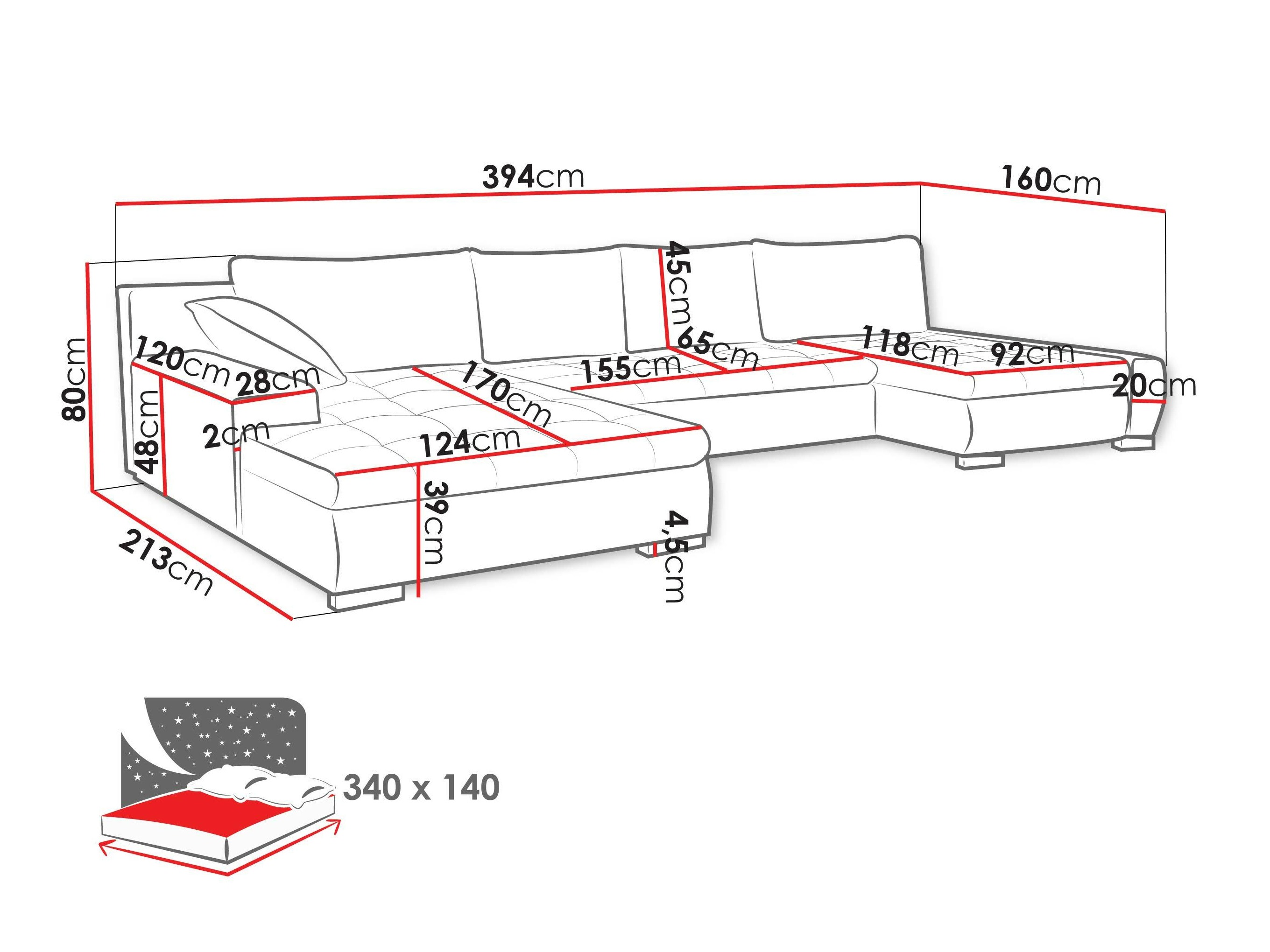 Sofá de canto Comfivo 106 (Velo 625)