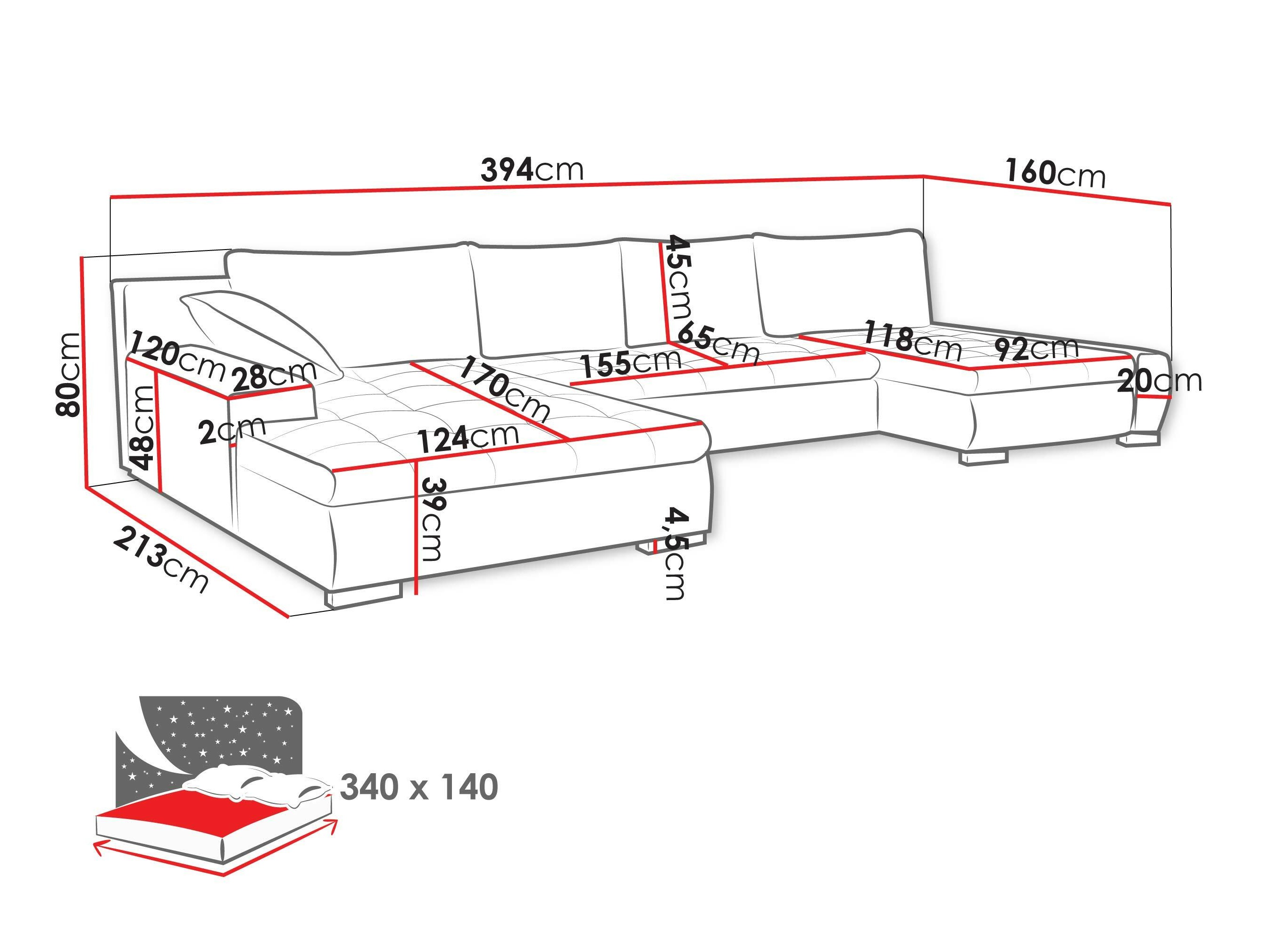 Sofá de canto Comfivo 106 (Velo 637)