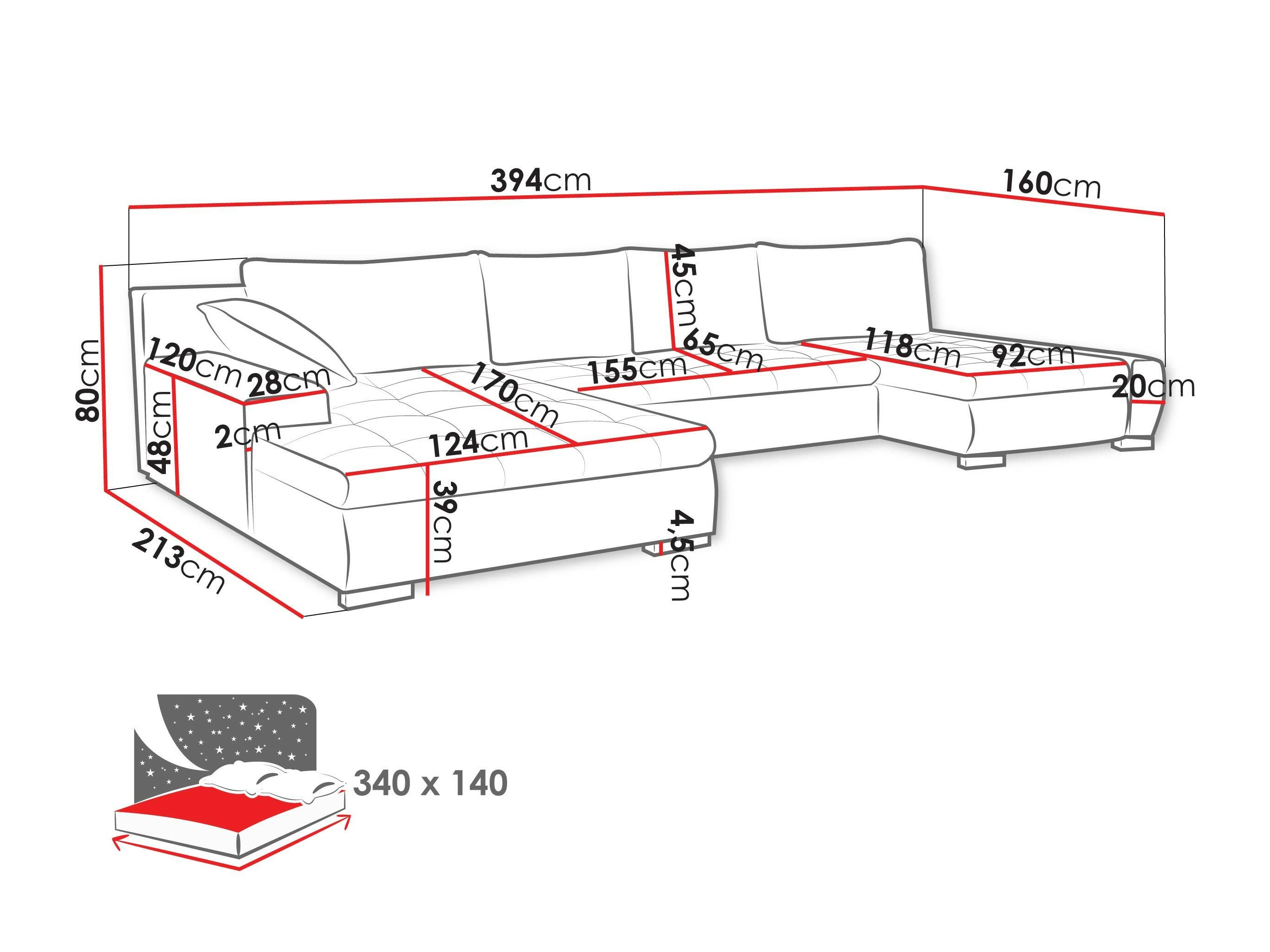 Sofá de canto Comfivo 106 (Wave 05)