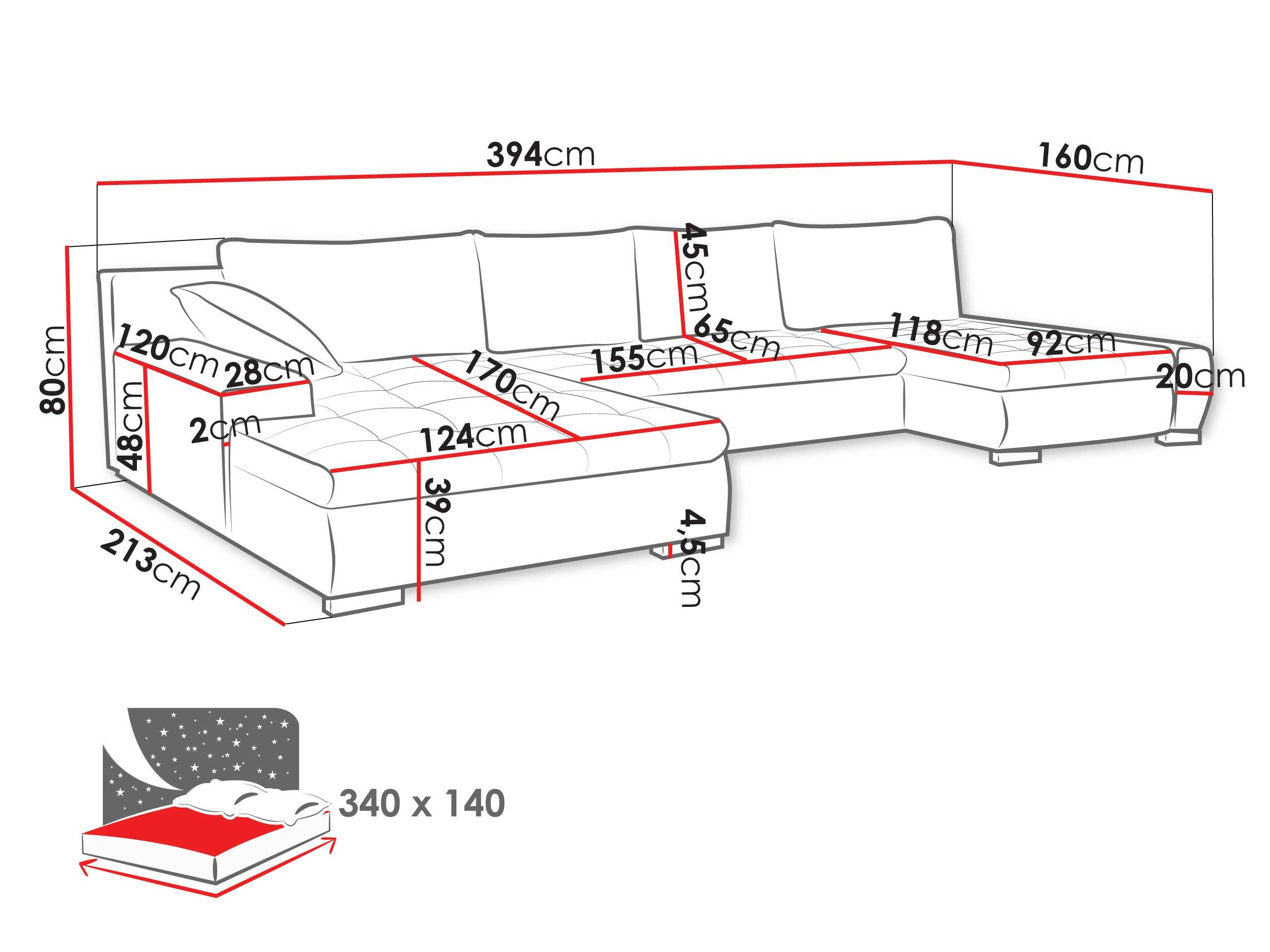 Sofá de canto Comfivo 106 (Wave 09)