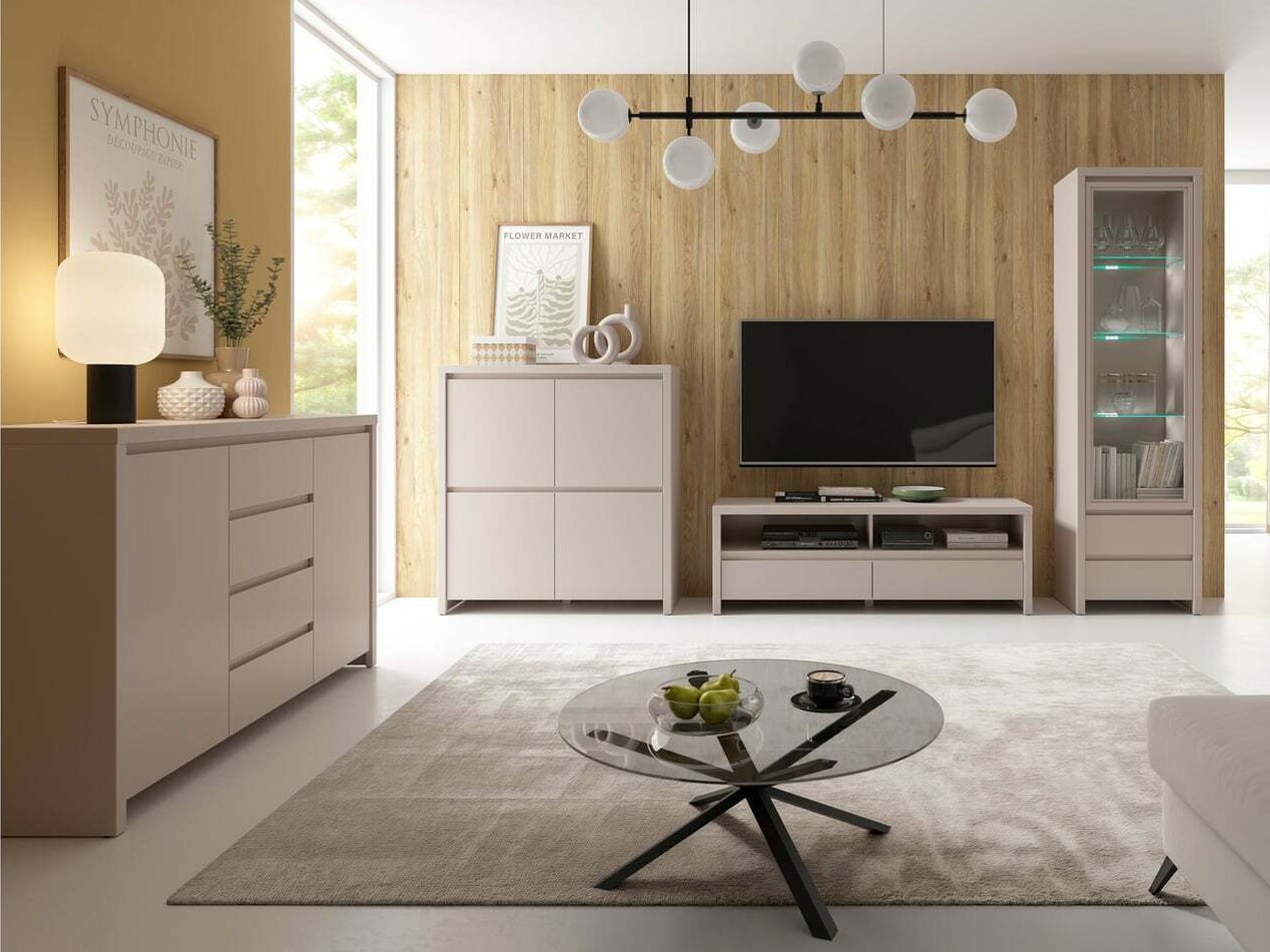 Móvel de TV Nolroma 128 (Caxemira)