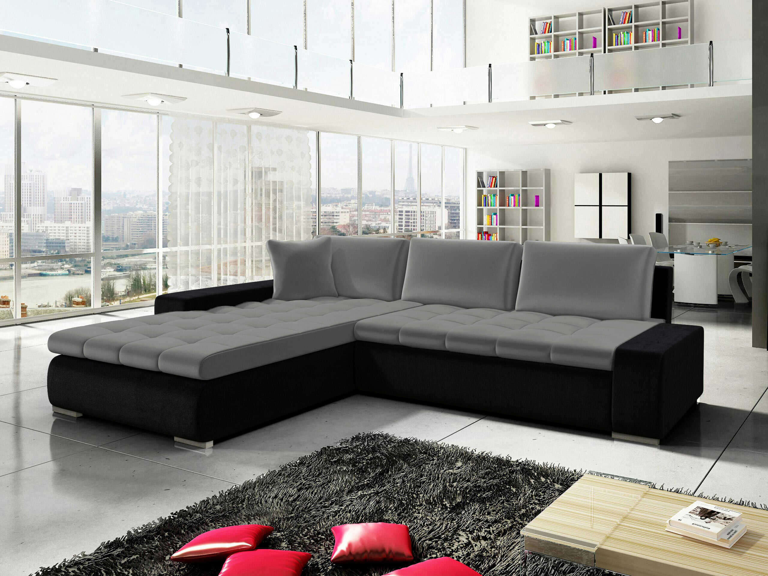 Sofá de canto Comfivo Nitor II (Magic Velvet 2219 + Magic Velvet 2217)