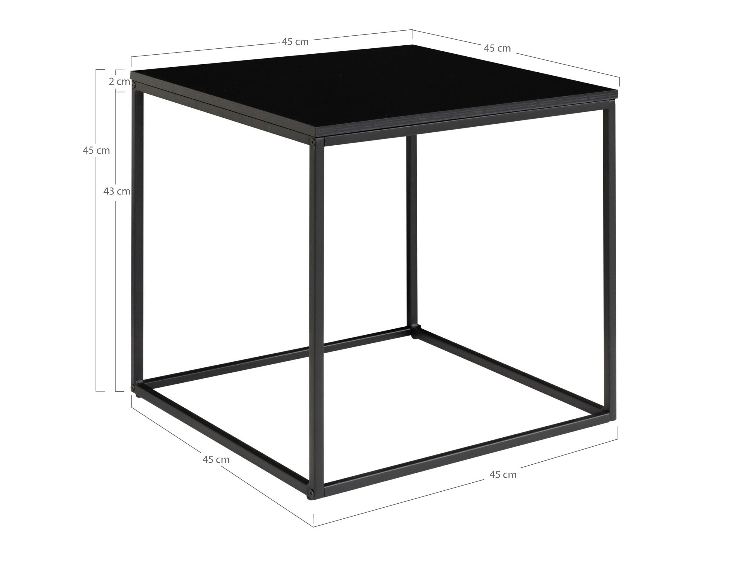 Mesa de apoio Sorbeni 111 (Preto)