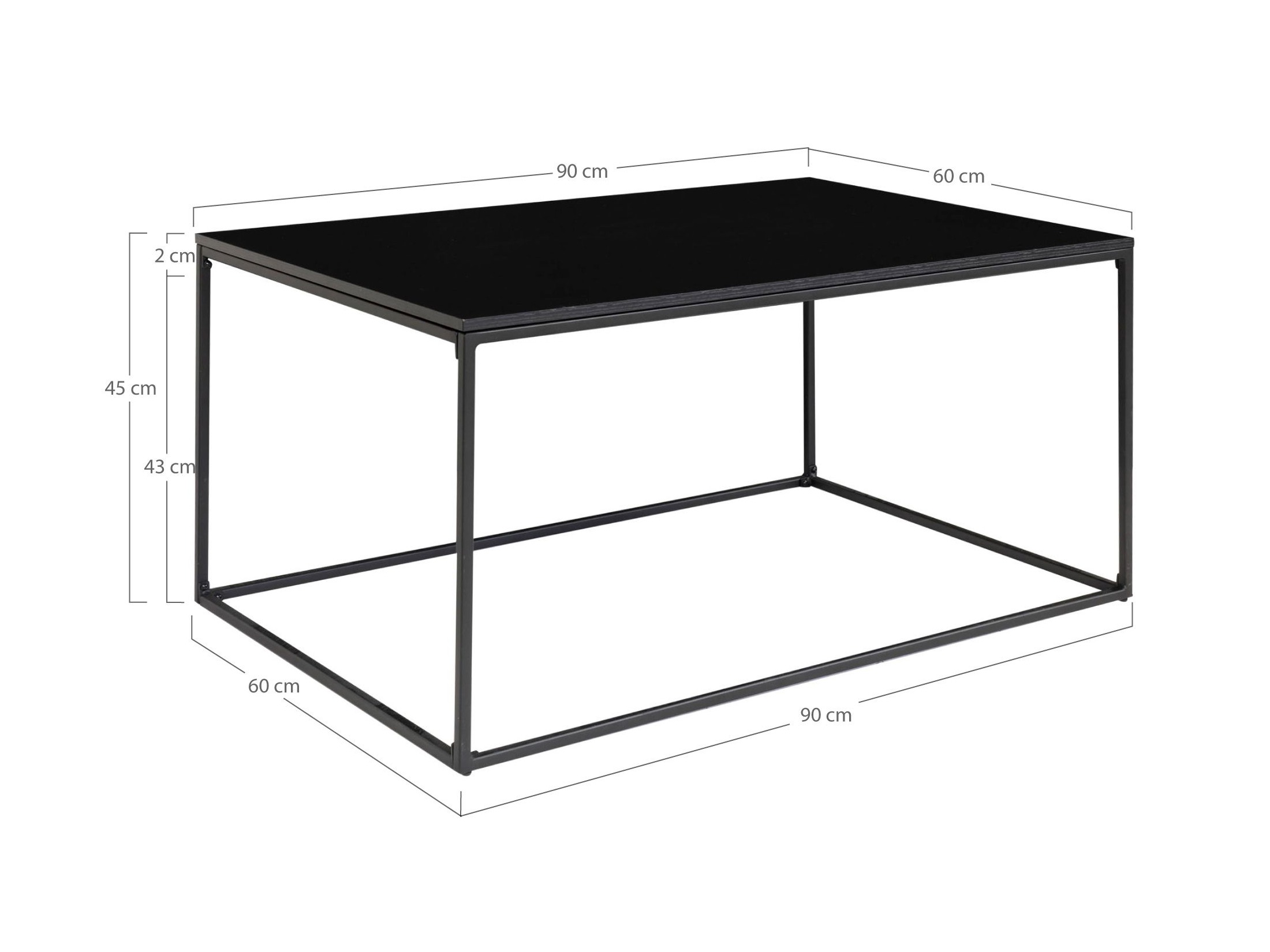 Mesa de centro Sorbeni 113 (Preto)