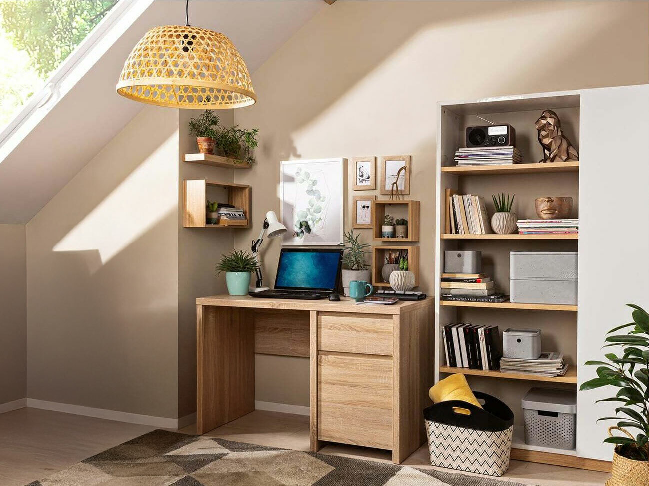 Mesa de escritório Nolroma 100 (Carvalho sonoma)