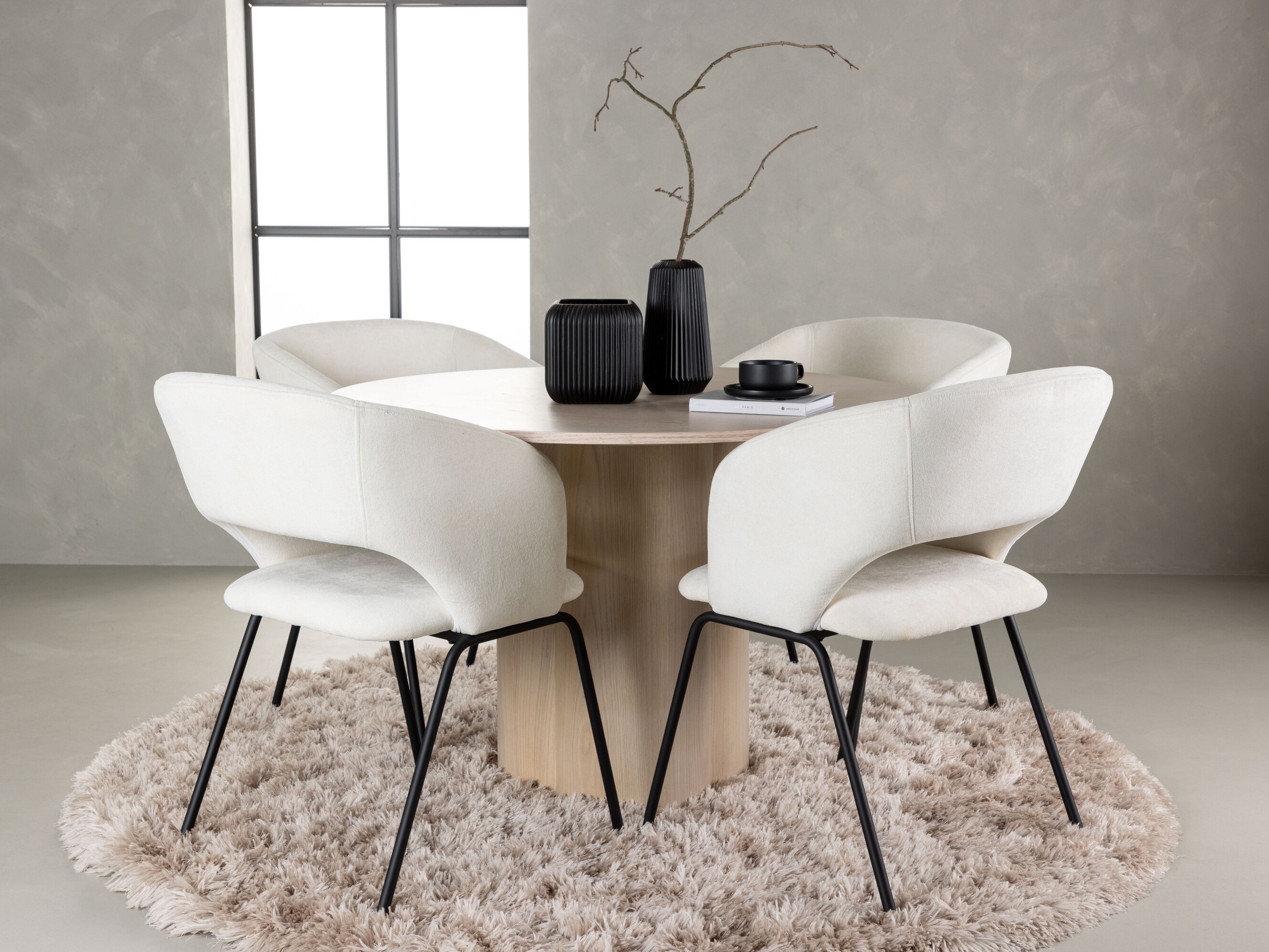 Conjunto para refeições Dallas 5132 (Madeira clara)