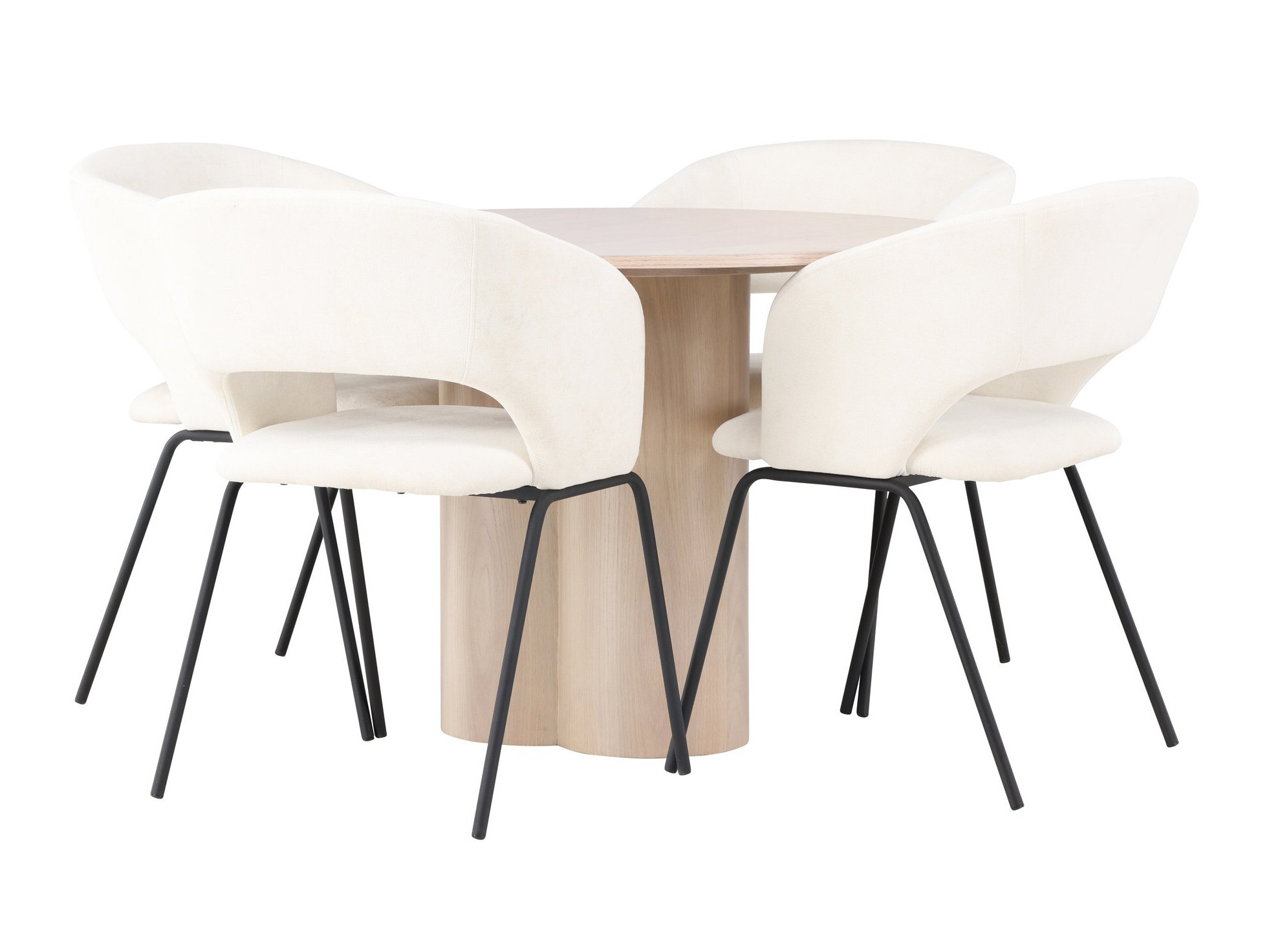 Conjunto para refeições Dallas 5132 (Madeira clara)