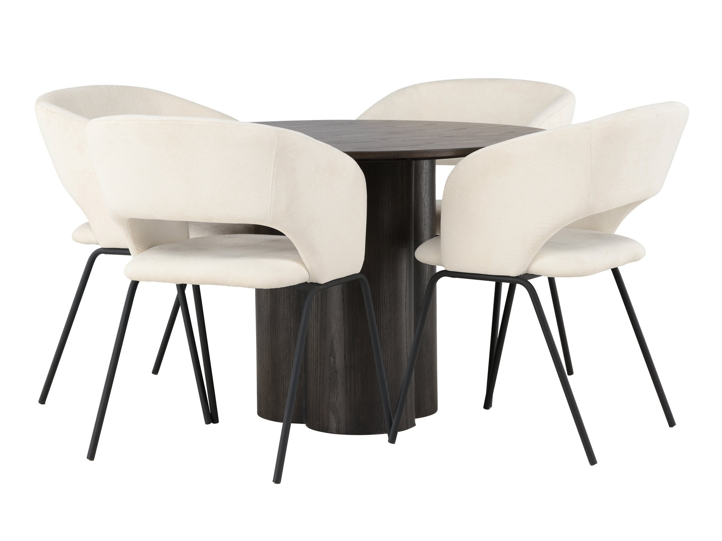 Conjunto para refeições Dallas 5132 (Madeira escura)