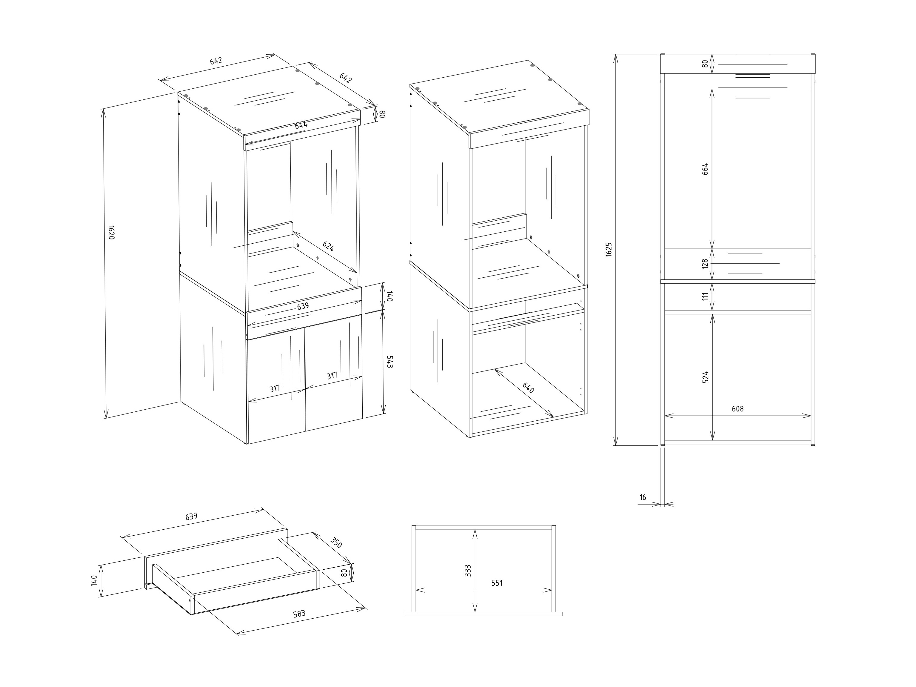 Prateleira para casa de banho Balelbo 111 (Branco)