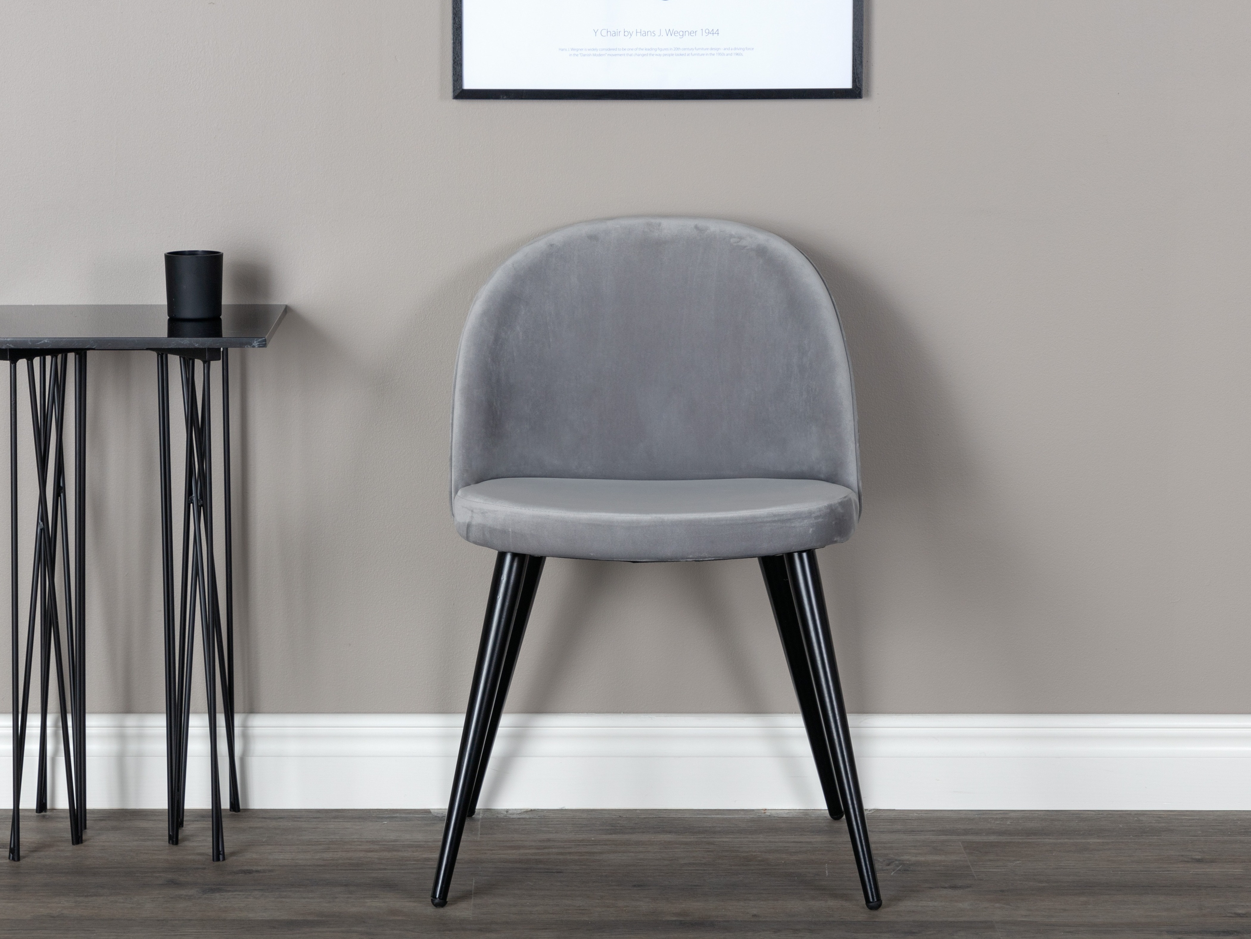 Cadeira Dallas 3809 (Cinzento + Preto)