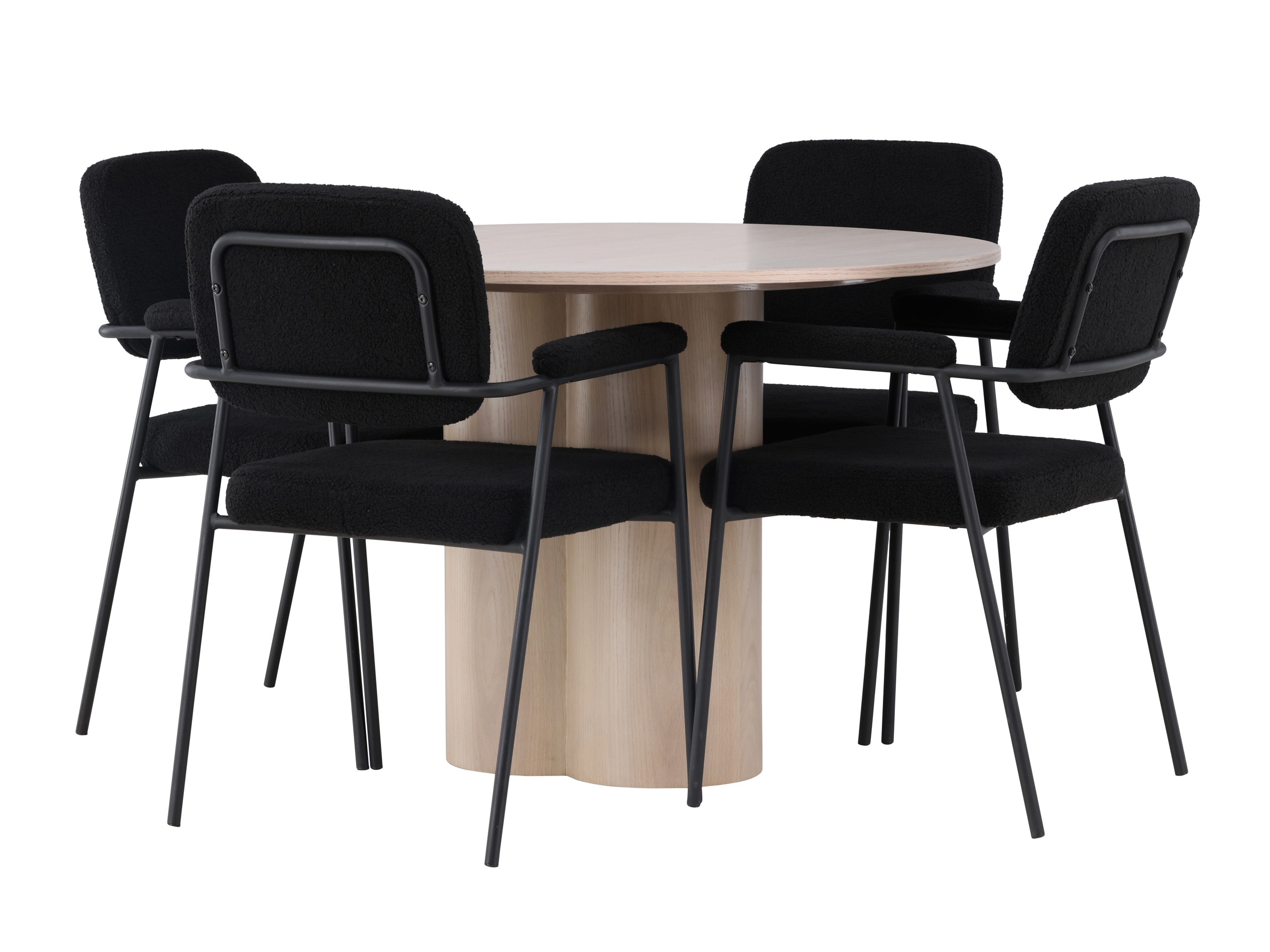 Conjunto para refeições Dallas 4358 (Madeira clara)