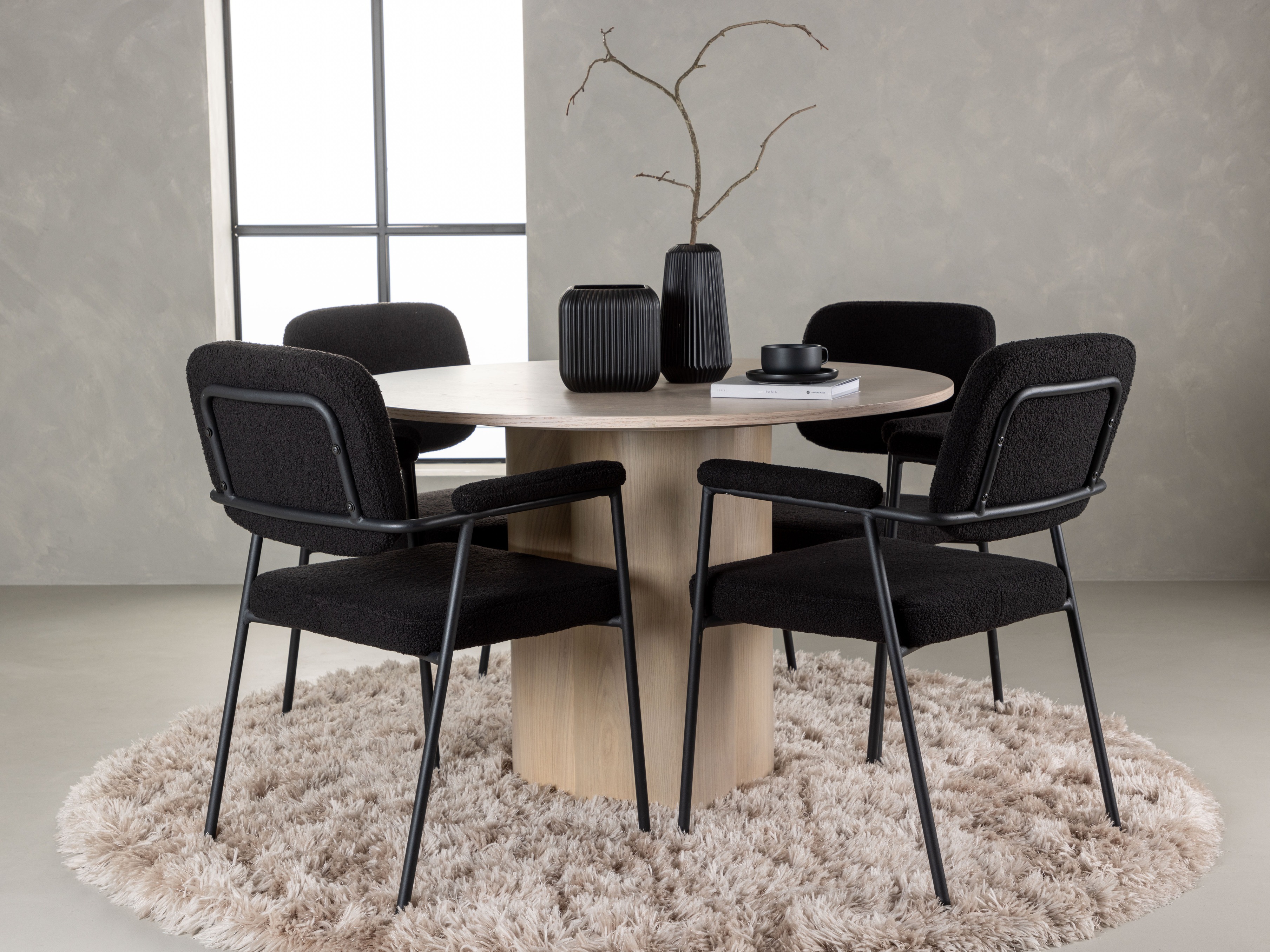 Conjunto para refeições Dallas 4358 (Madeira clara)