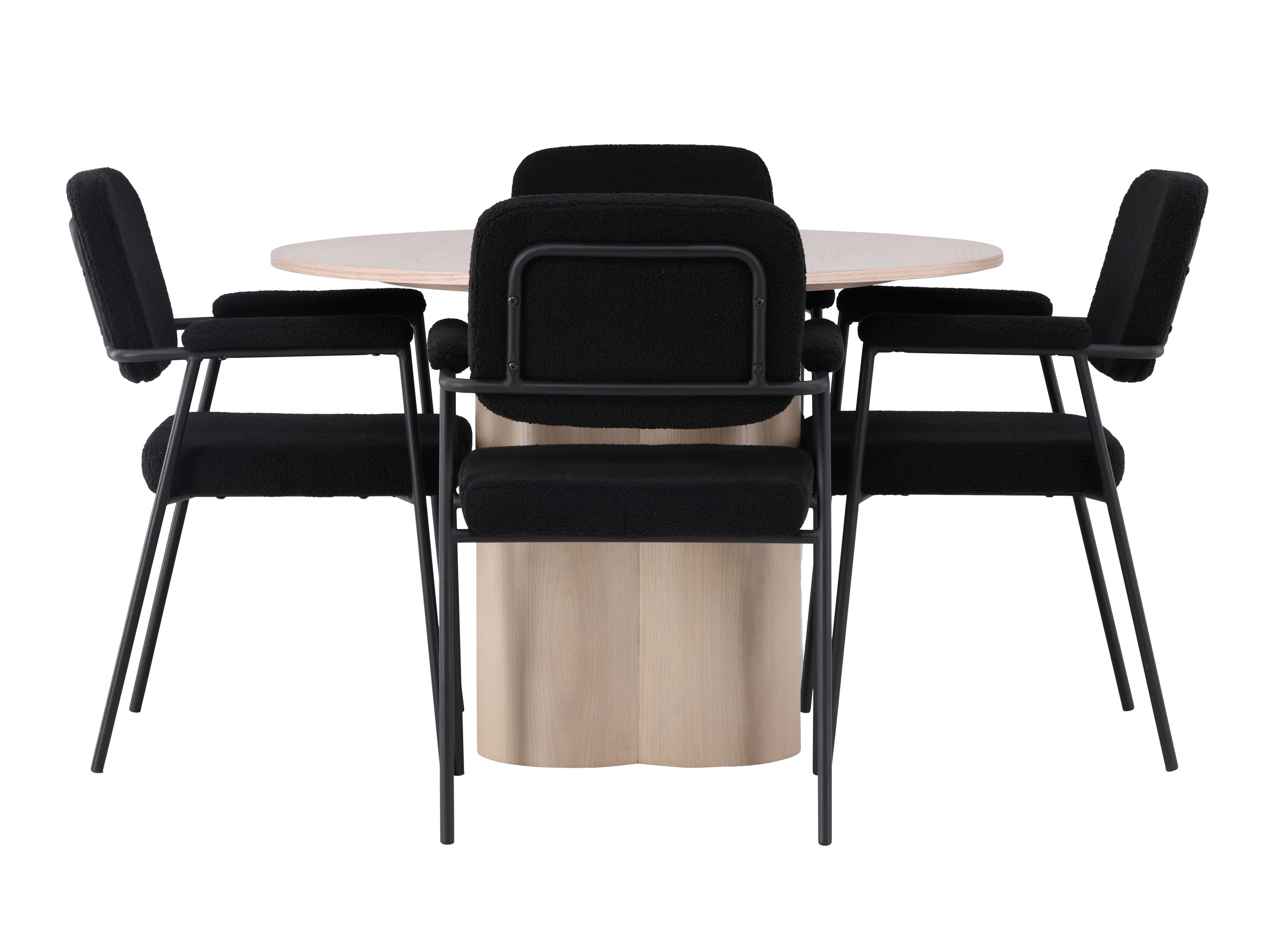 Conjunto para refeições Dallas 4358 (Madeira clara)