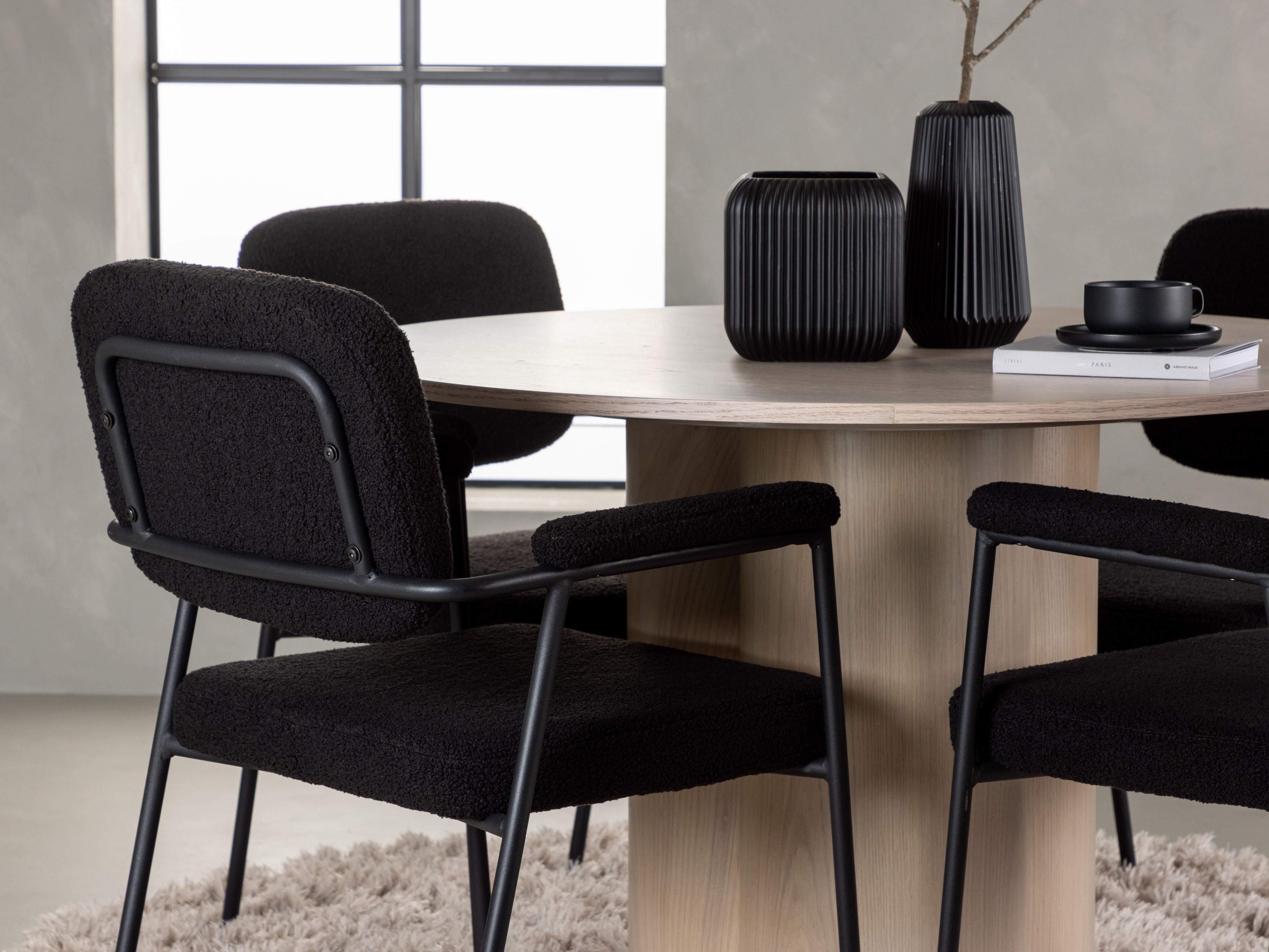 Conjunto para refeições Dallas 4358 (Madeira clara)