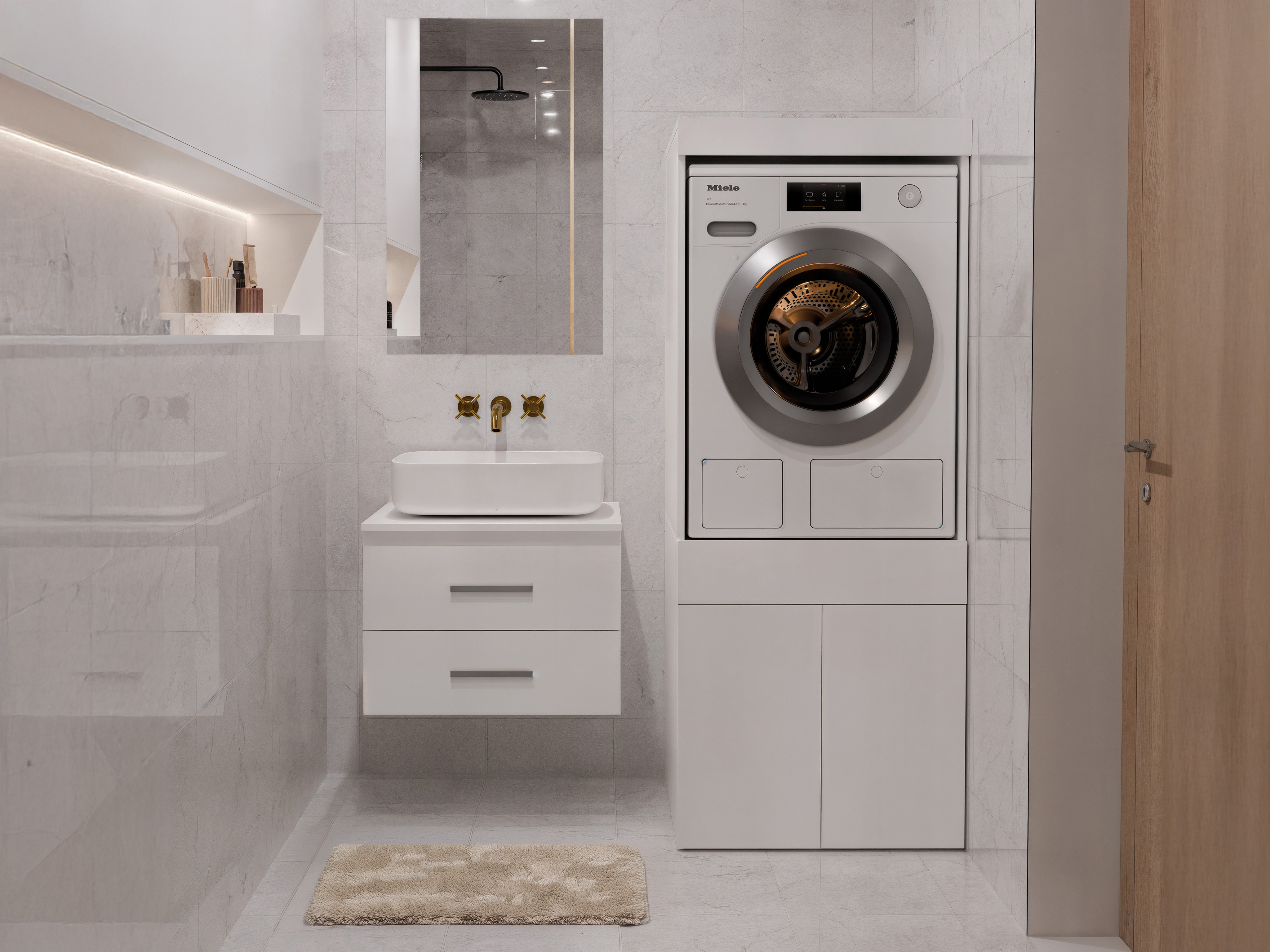 Prateleira para casa de banho Balelbo 111 (Branco)