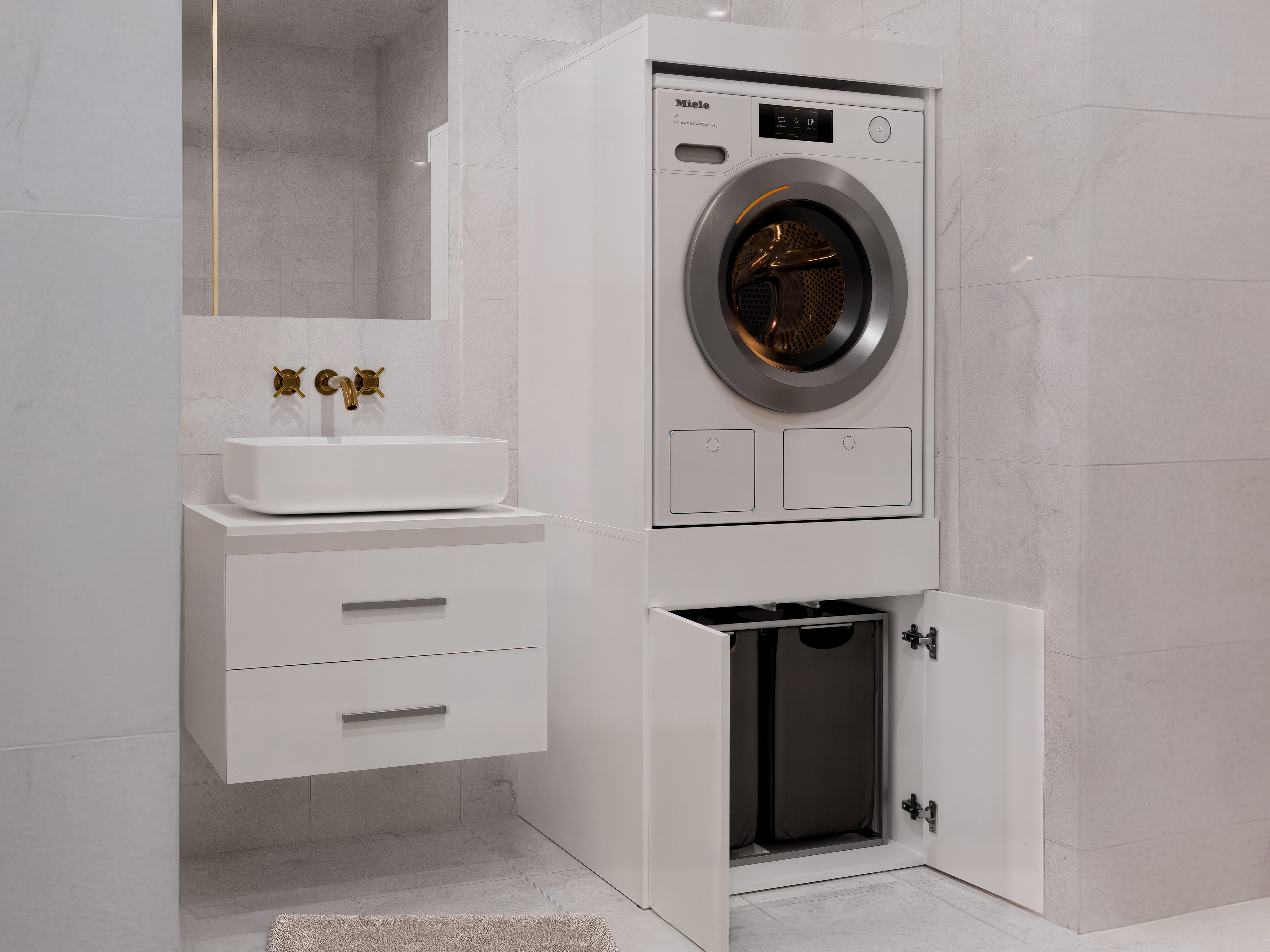 Prateleira para casa de banho Balelbo 111 (Branco)