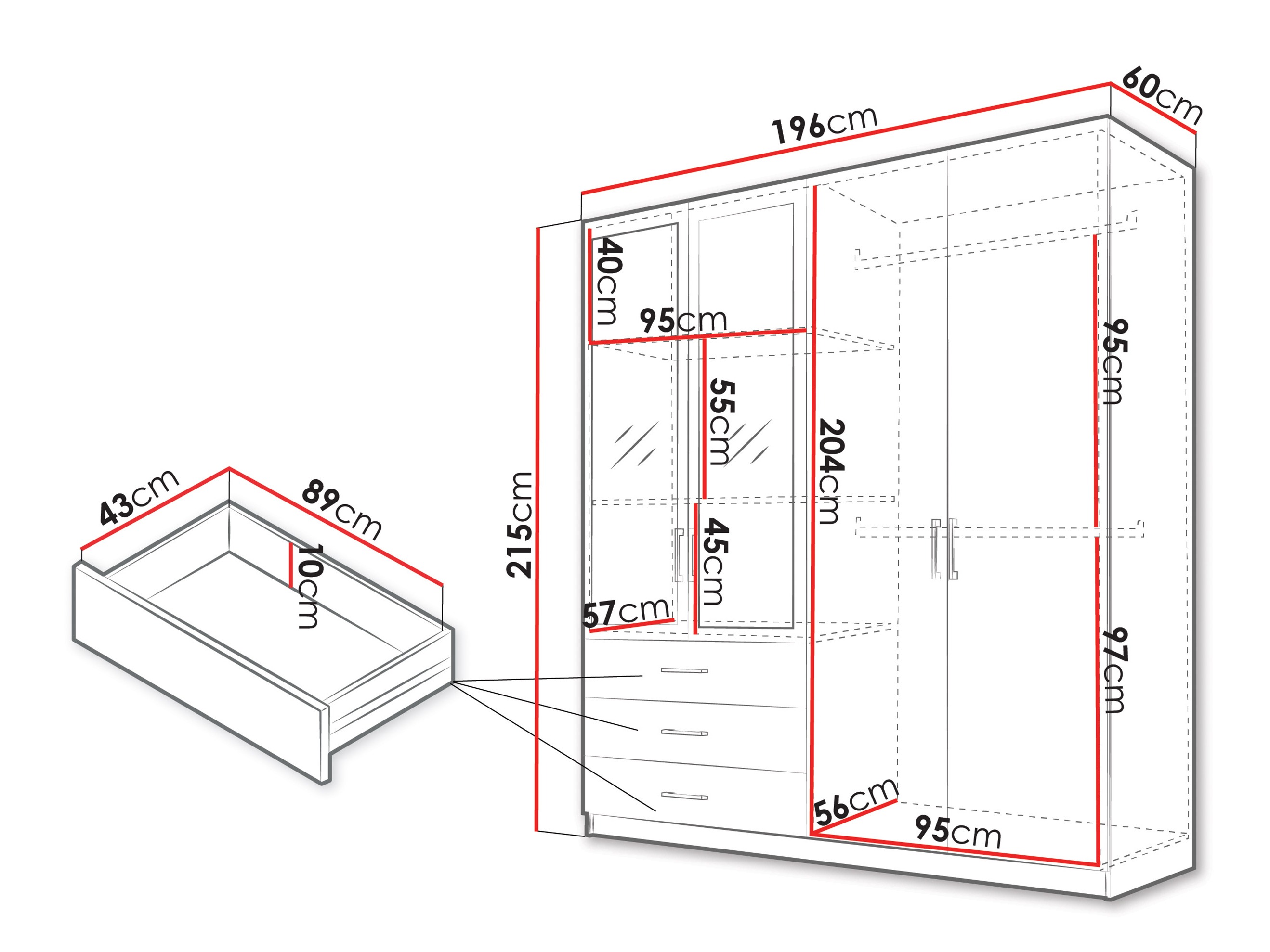 Roupeiro Fungar (Branco)
