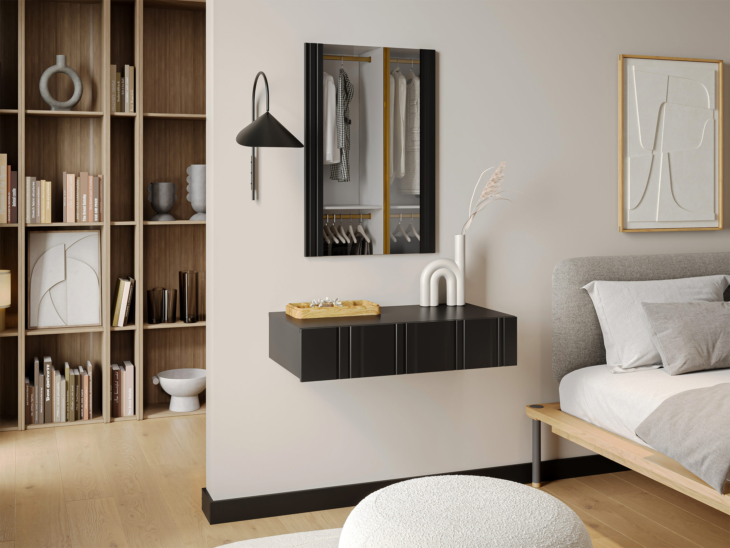 Toucador Evavese 109 (Preto)