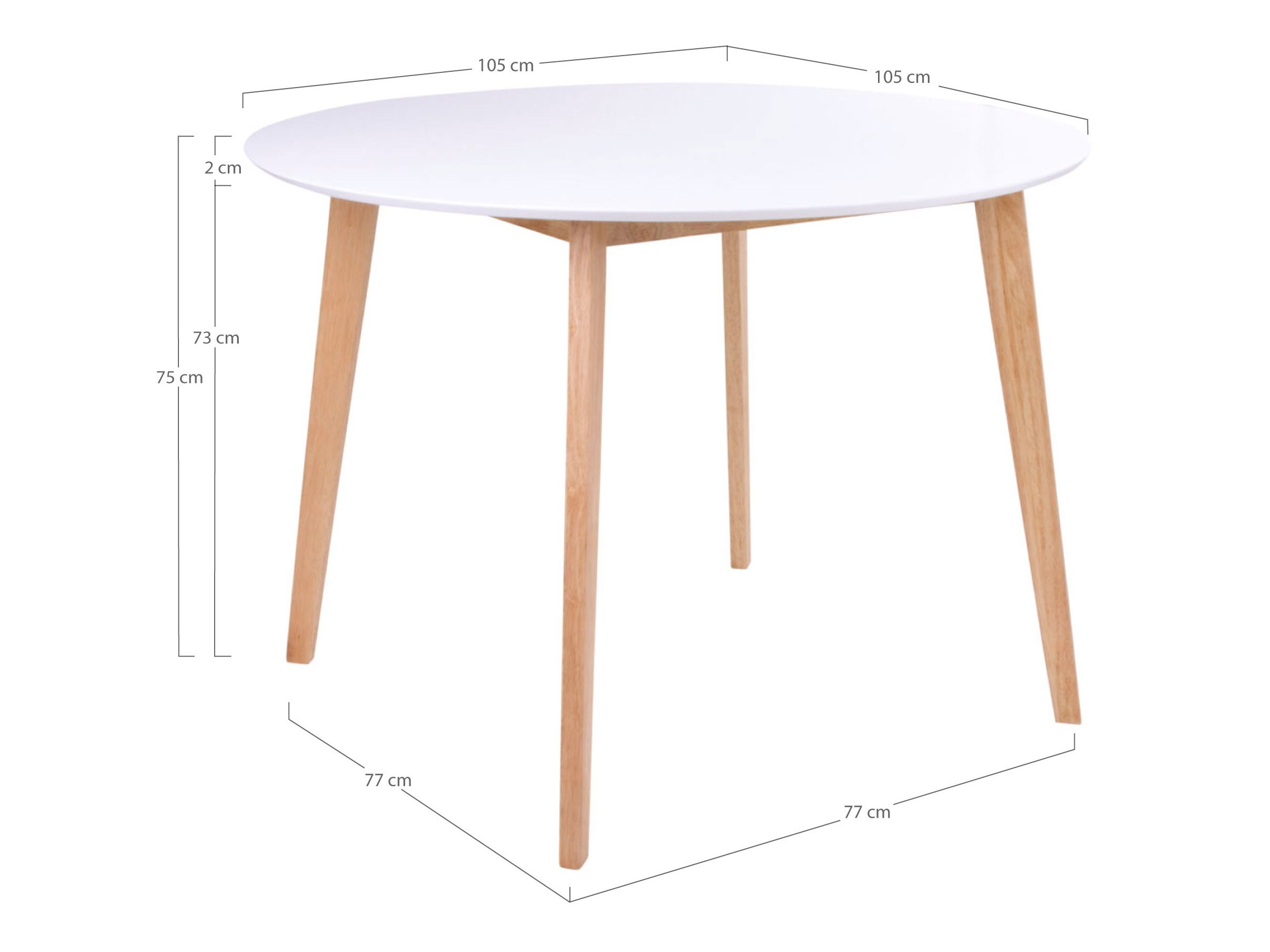 Mesa Brea 110 (Branco + Carvalho)