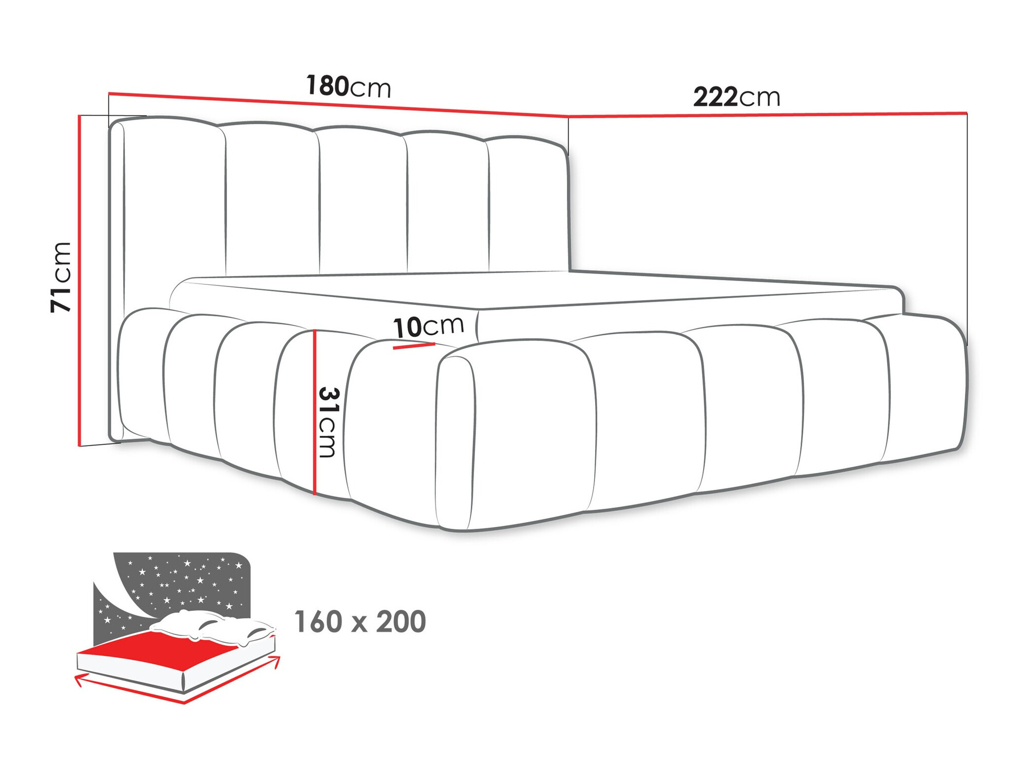 Cama SP6323 com embalagem danificada