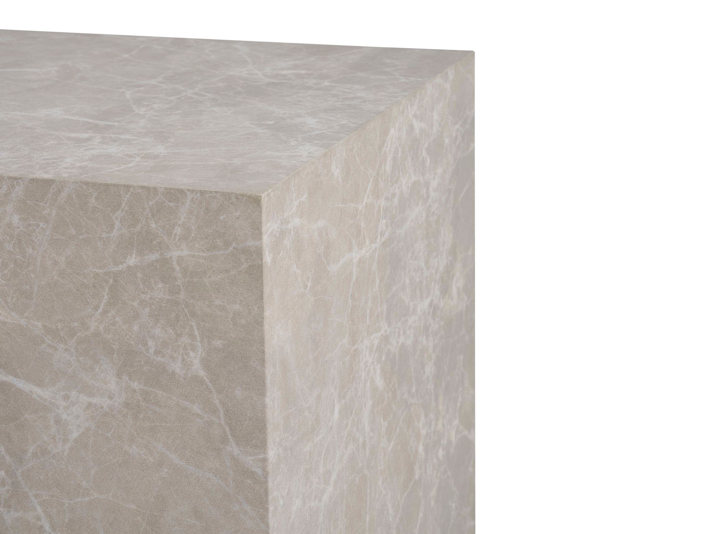 Conjunto de mesa de centro Catavie 103 (Bege + Cinzento mármore)