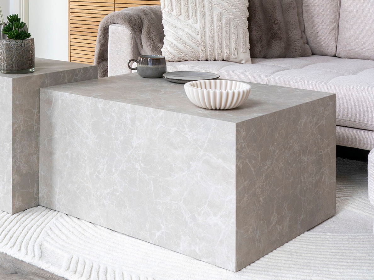 Mesa de centro Catavie 102 (Cinzento mármore)