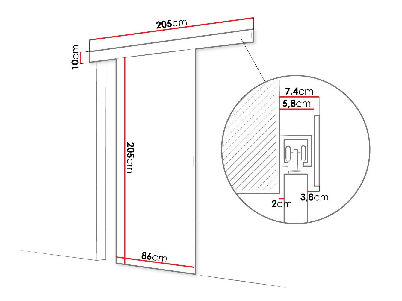 Porta de correr SP6336