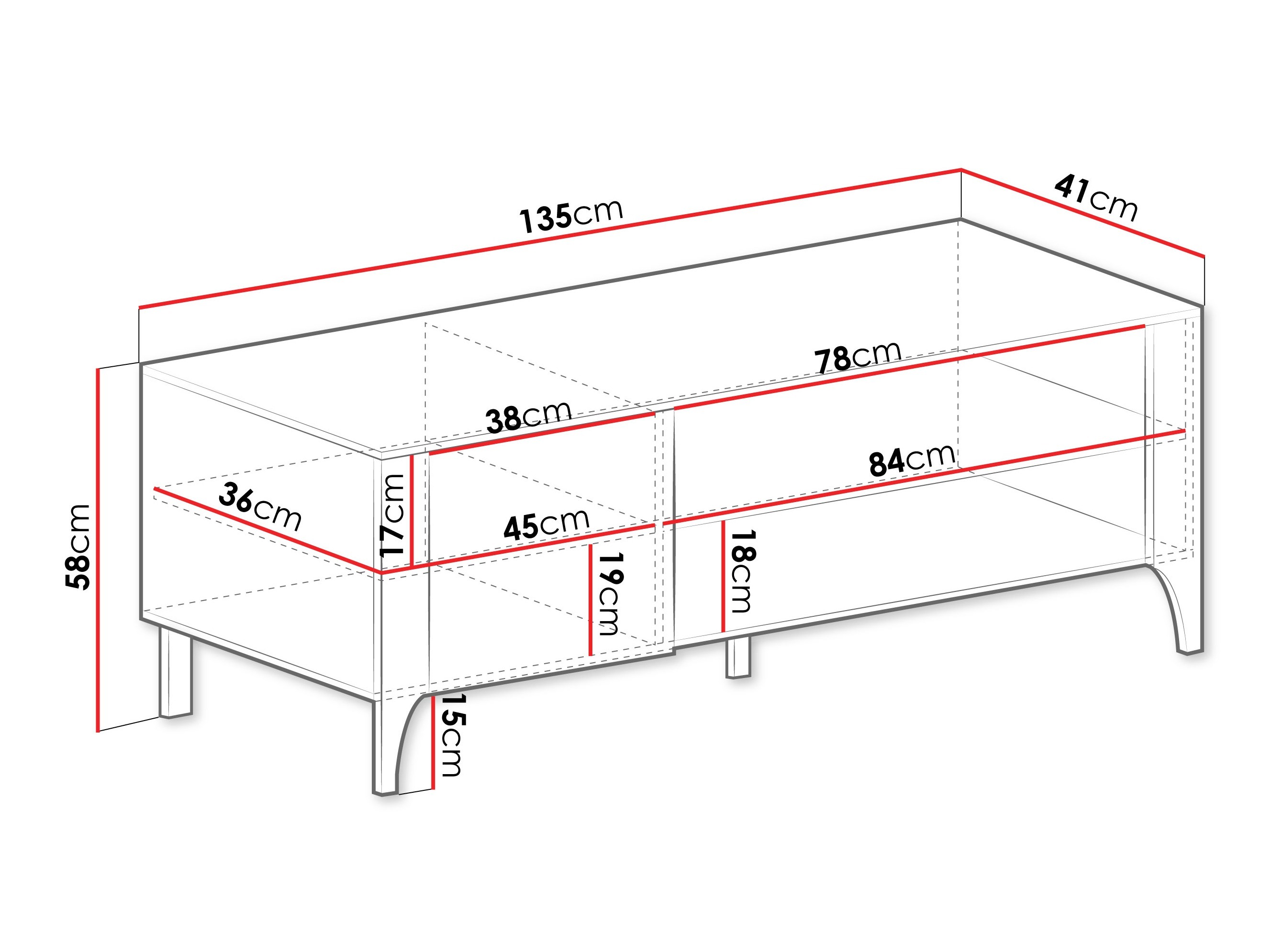 Móvel de TV Mavtoru 107 (Preto)
