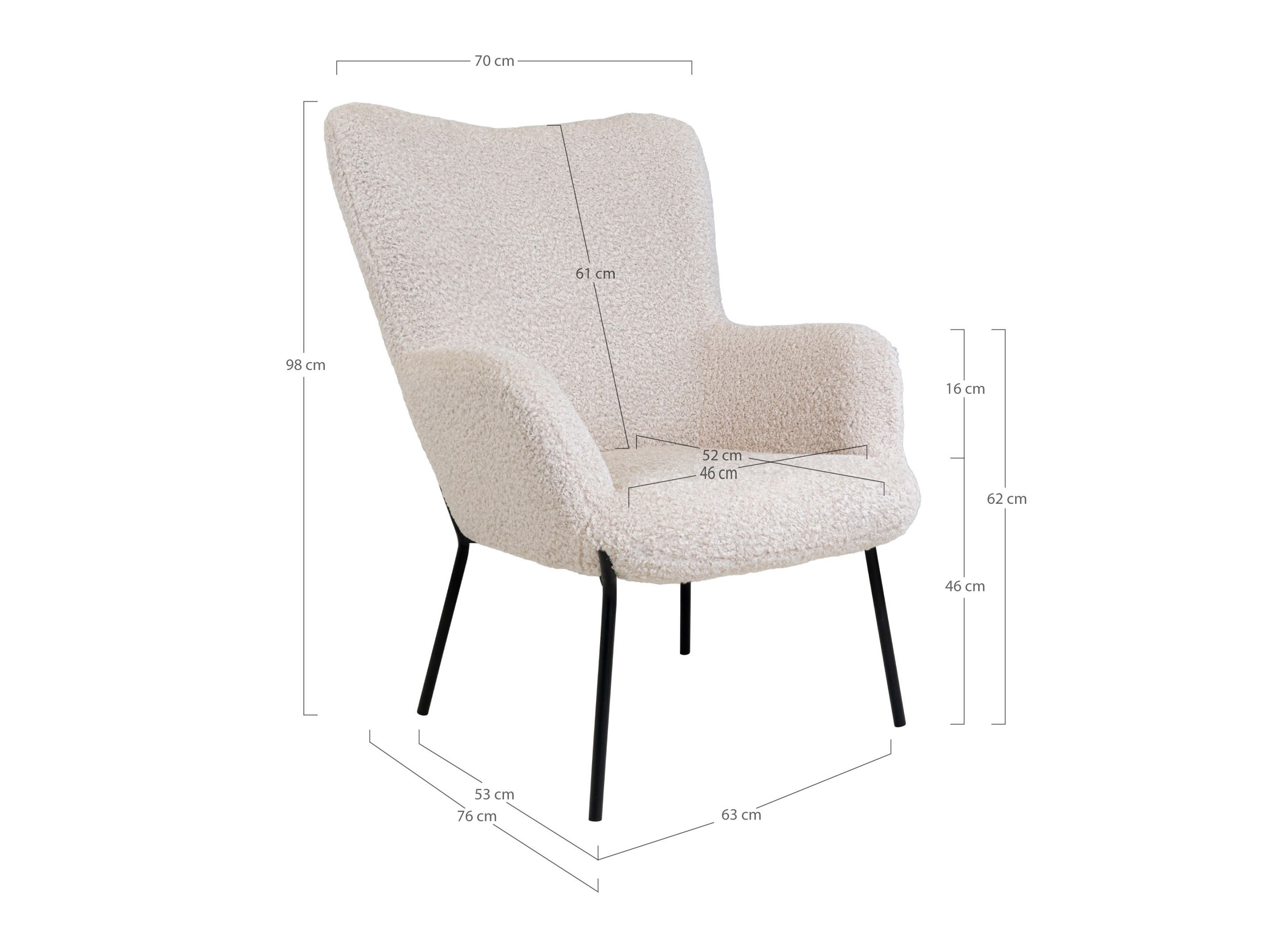 Poltrona Brea 177 (Branco)