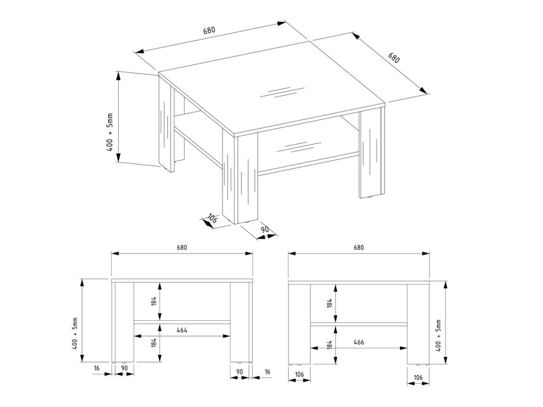Mesa de centro Mandeville 358