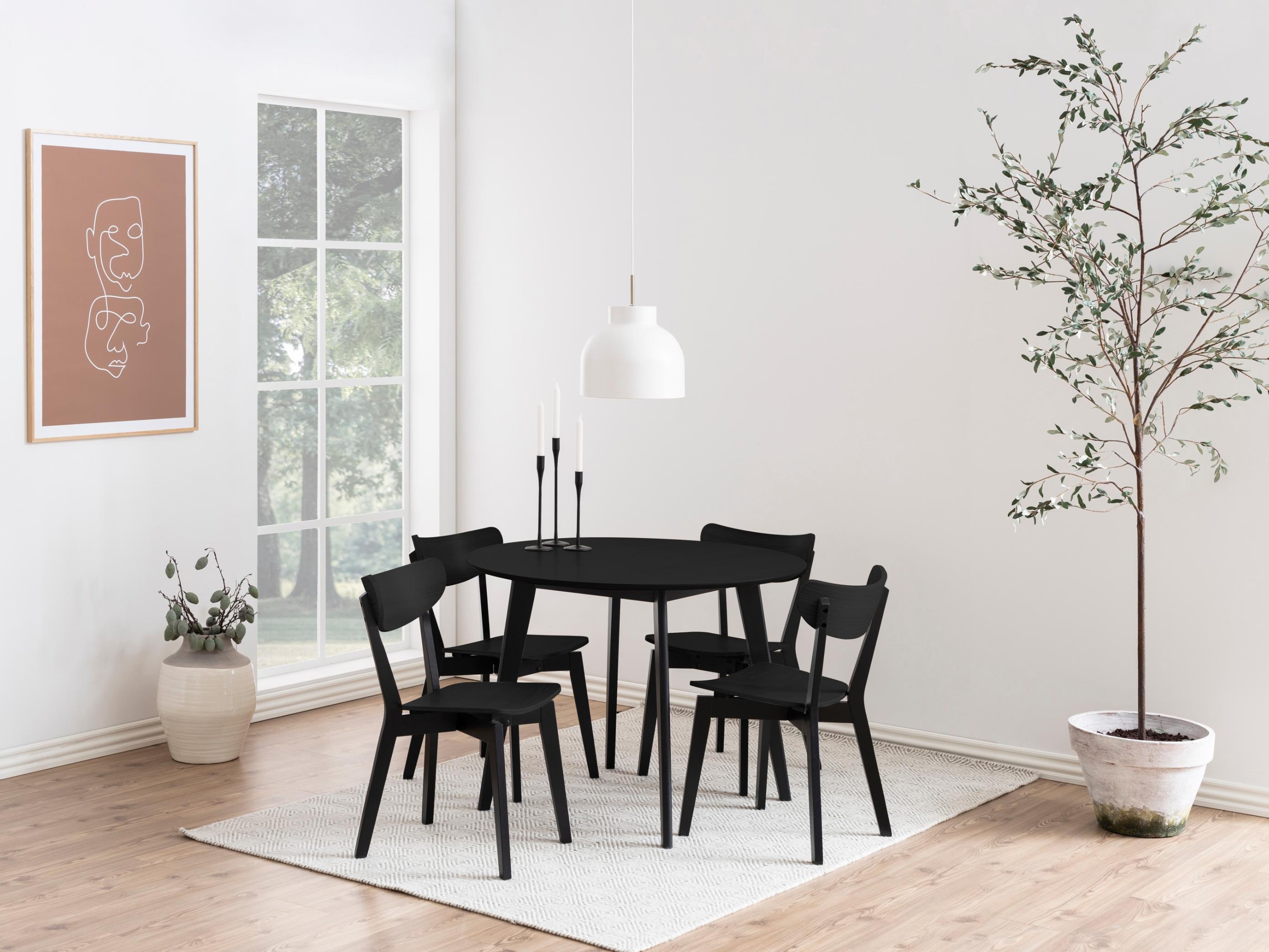 Mesa Norsica 310 (Carvalho preto + Preto)