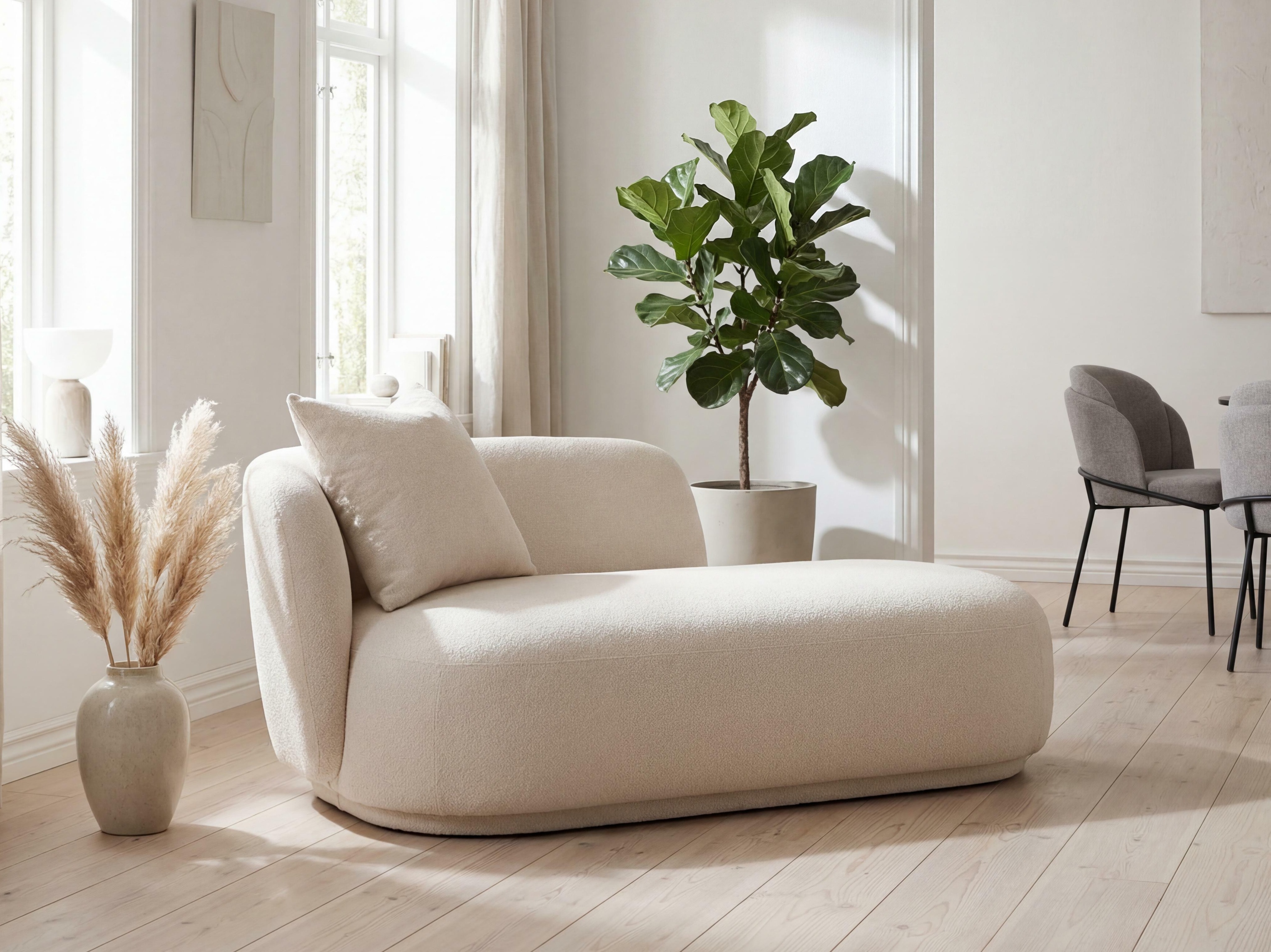 Chaise longue Brea 199 (Bege claro)