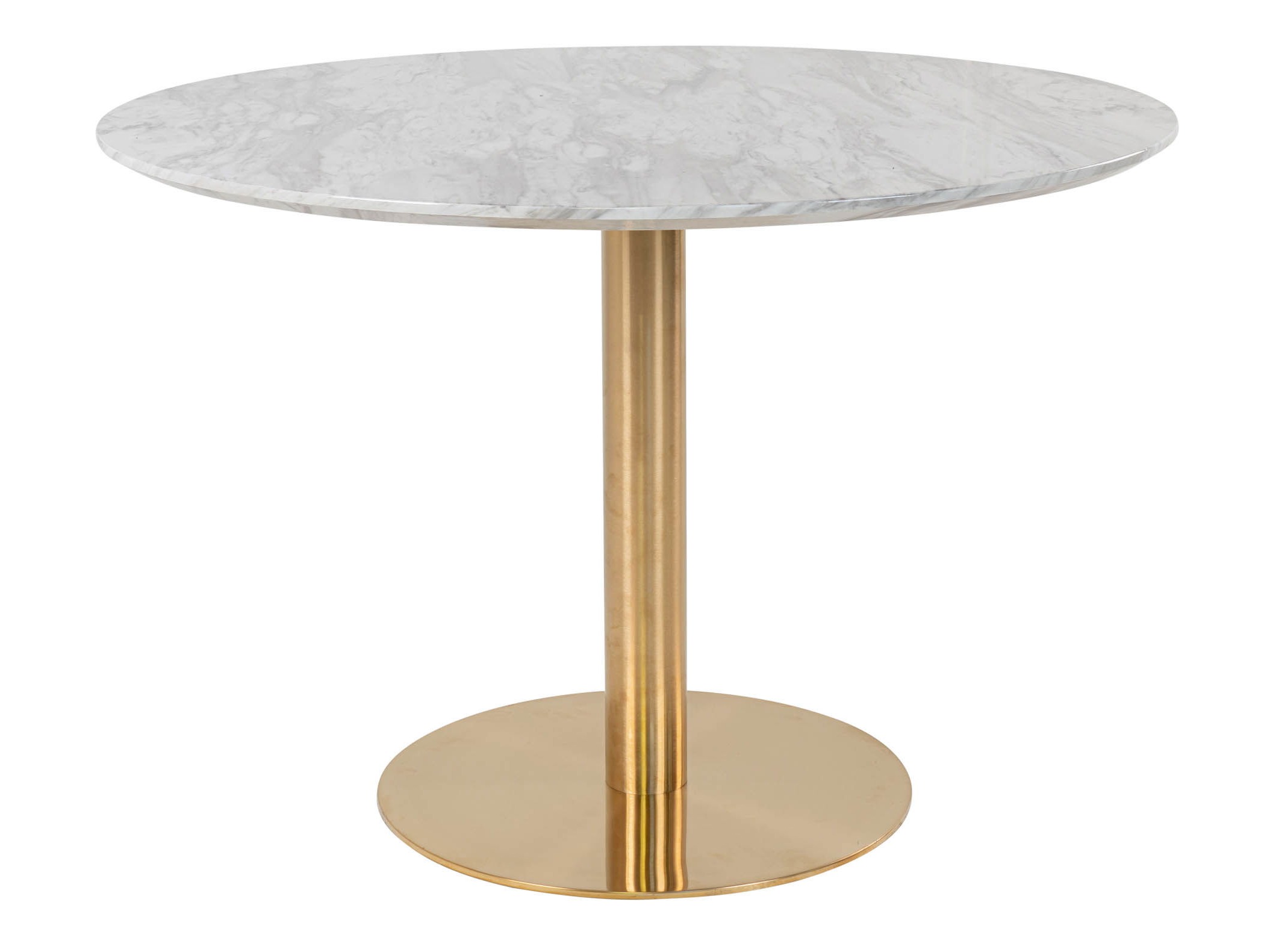 Mesa Elbelia 103 (Dourado + Marmore branco)