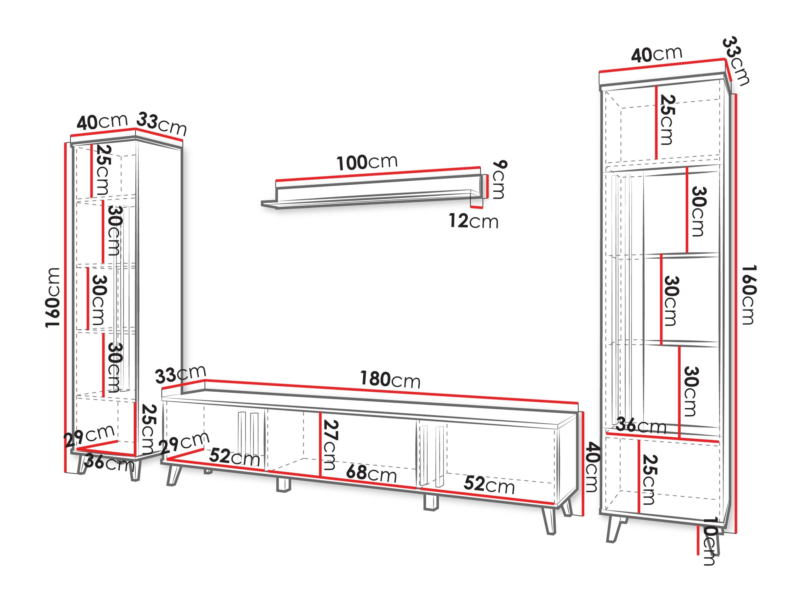 Conjunto para sala de estar SP6418