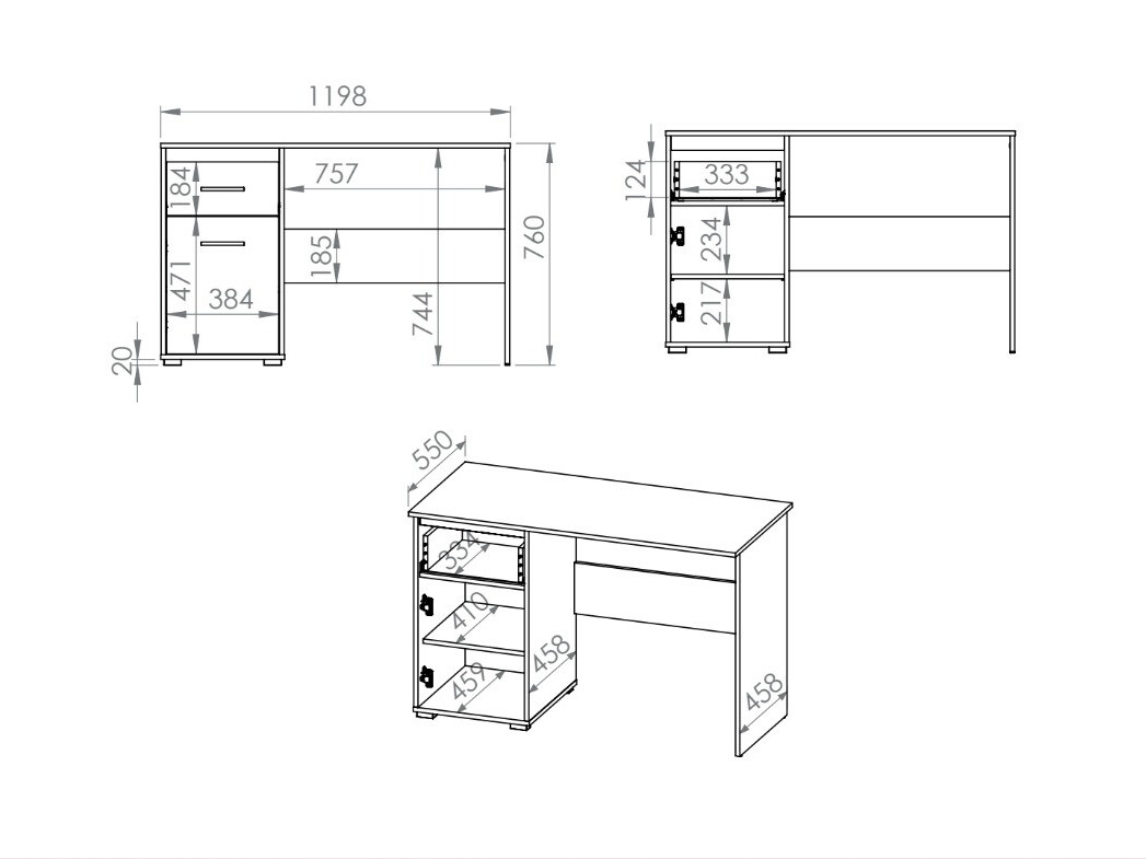Mesa de escritório SP6410