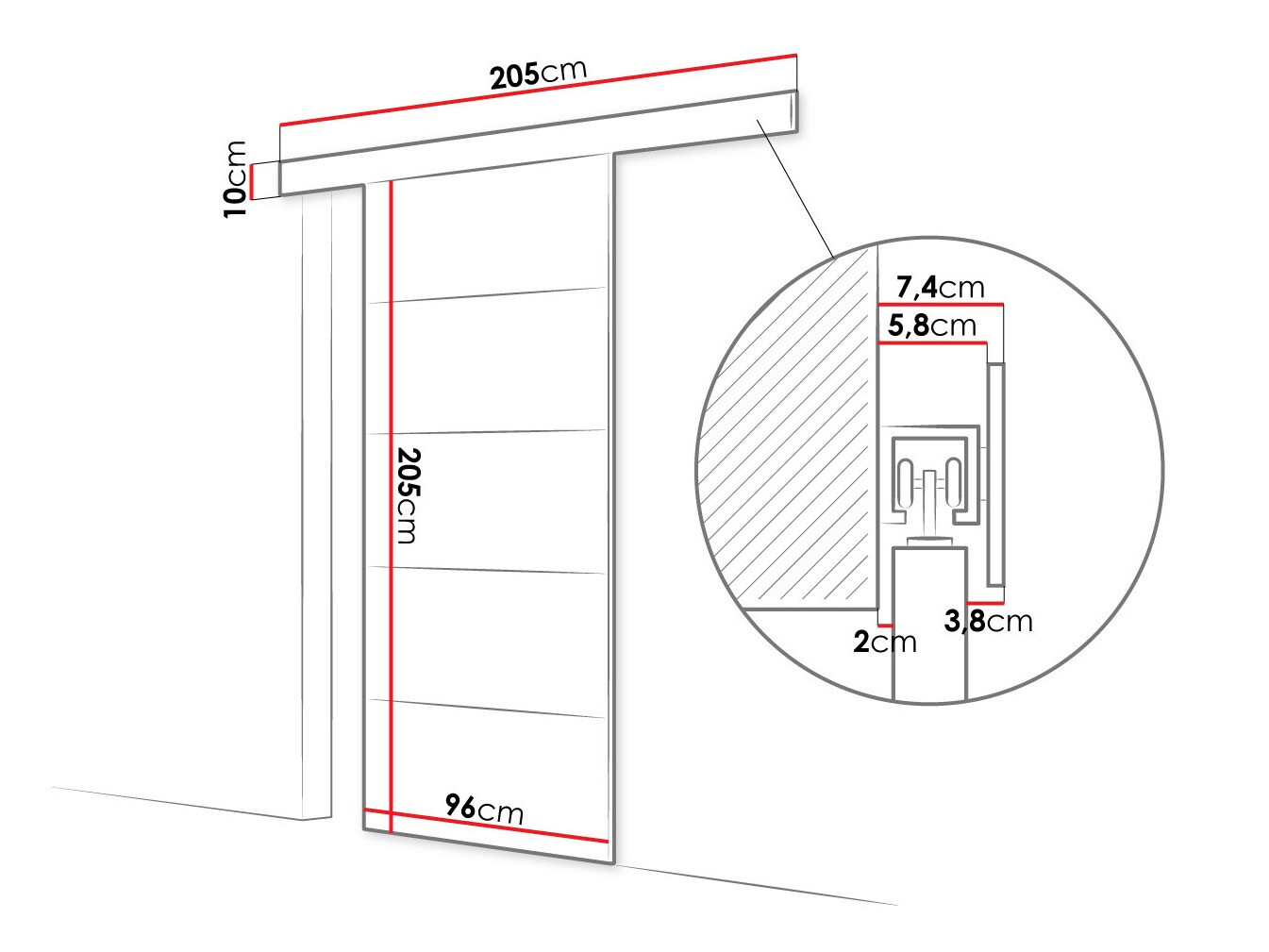 Porta de correr SP6382