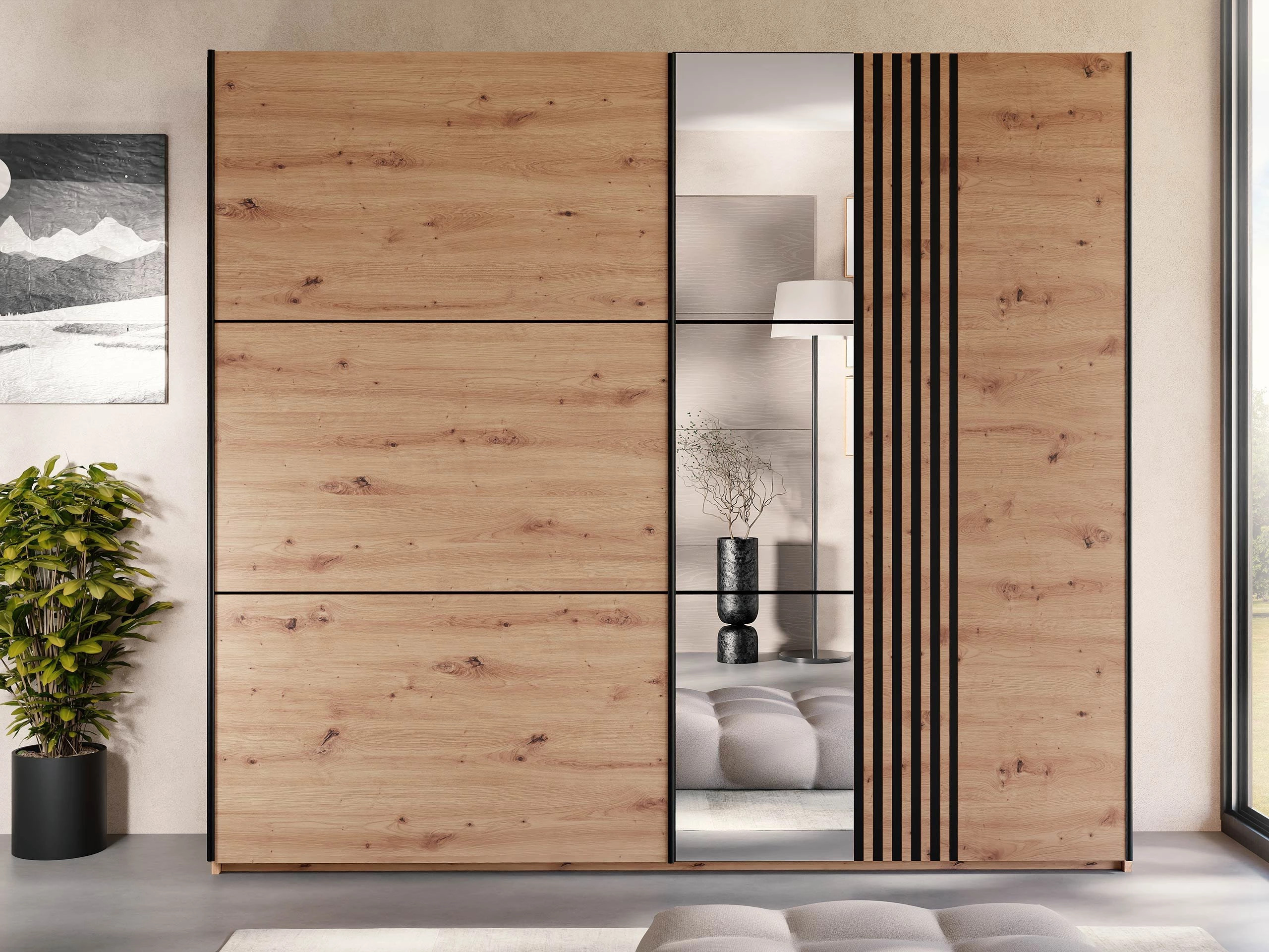 Roupeiro Honolulu 254 (Carvalho Artisan)