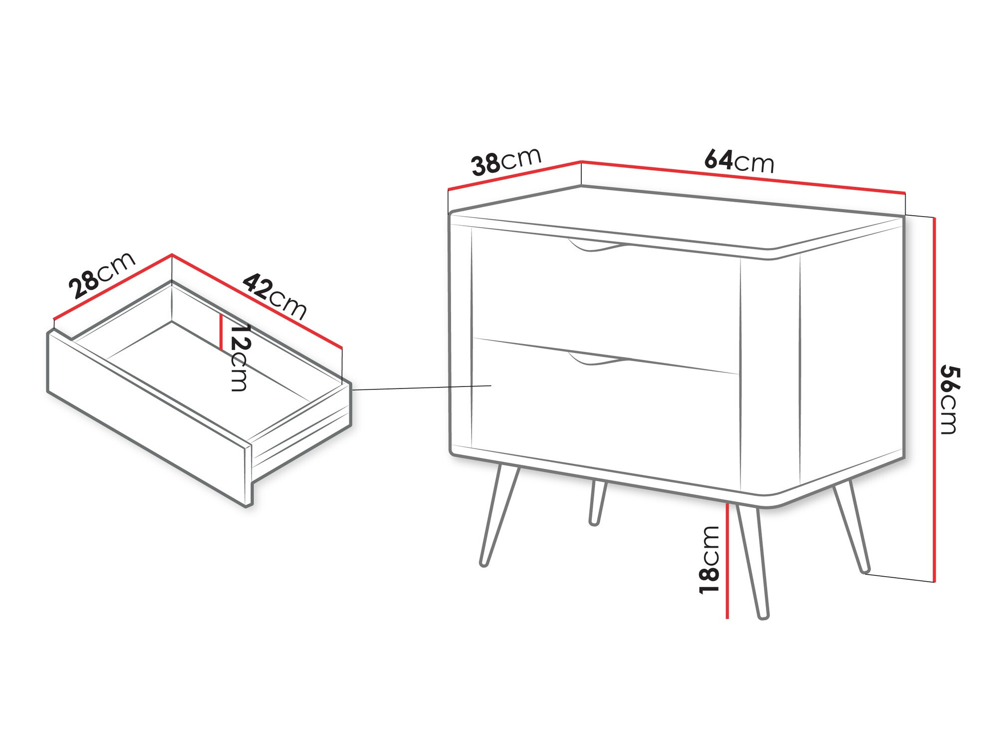 Mesa de cabeceira SP6424