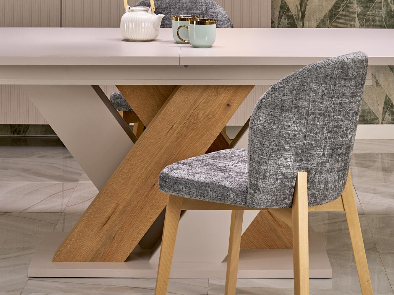 Mesa Houston 2091 (Carvalho + Caxemira)