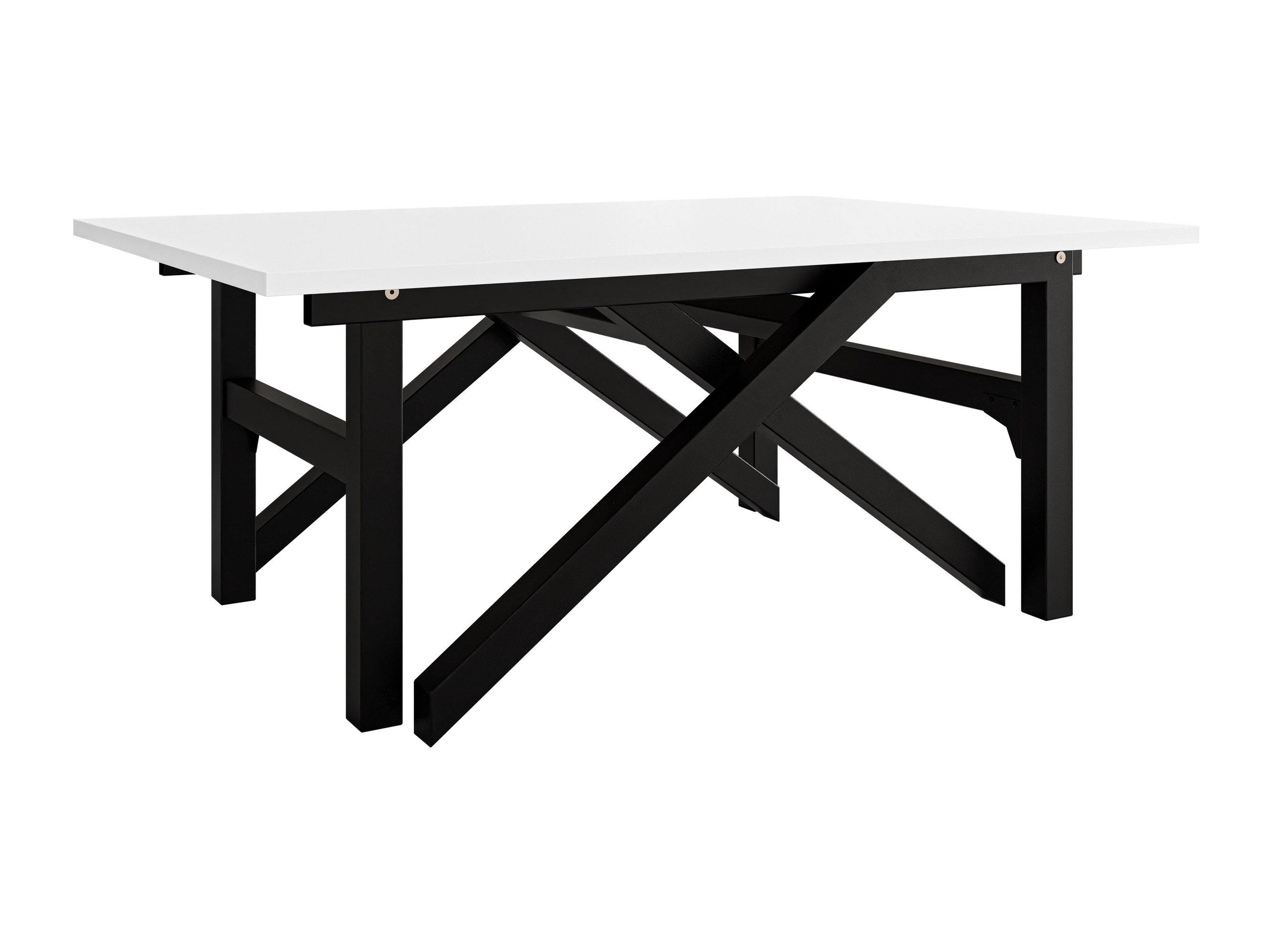 Mesa de centro extensível Oswego 151 (Branco + Preto)