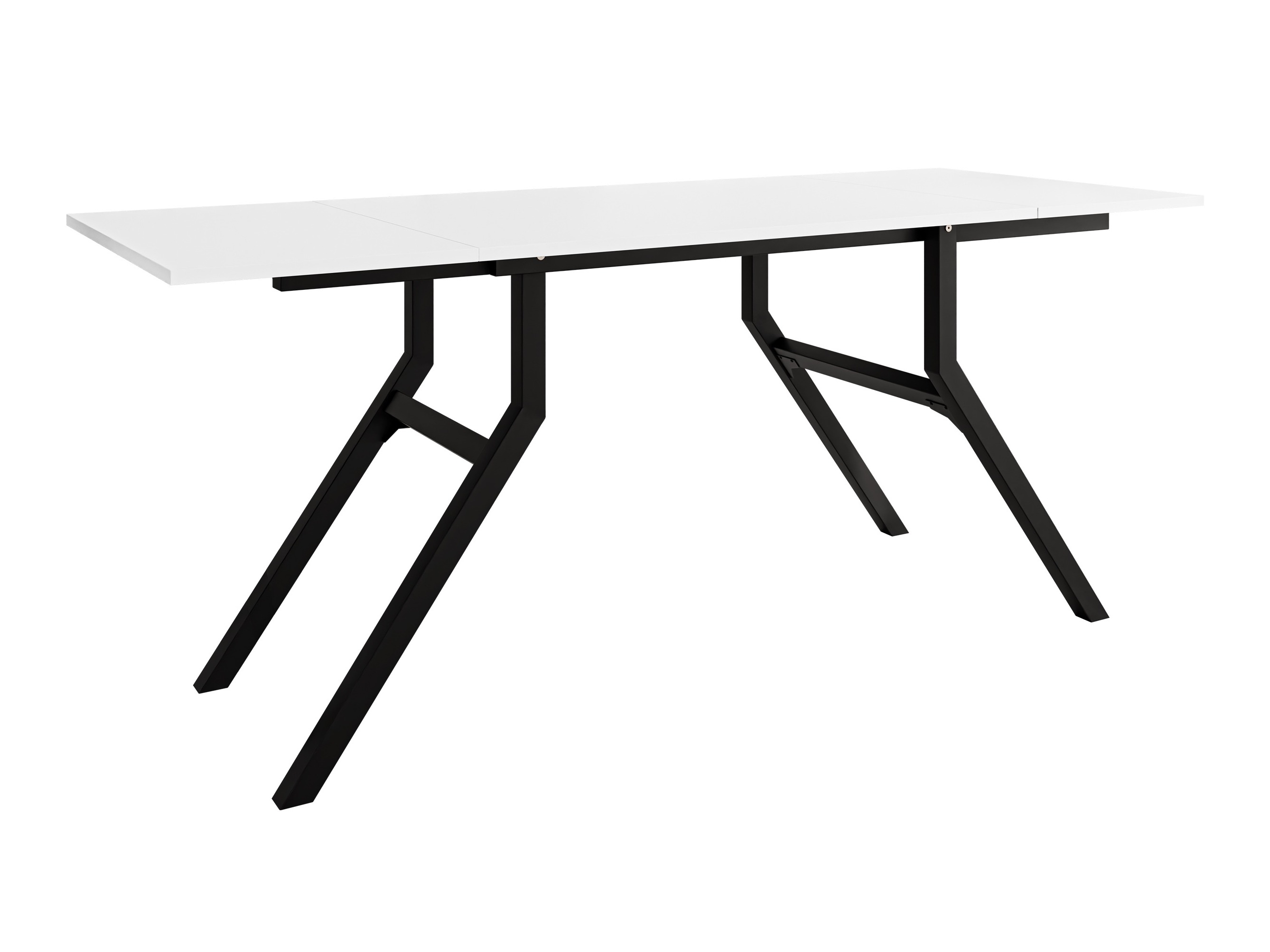 Mesa de centro extensível Oswego 151 (Branco + Preto)