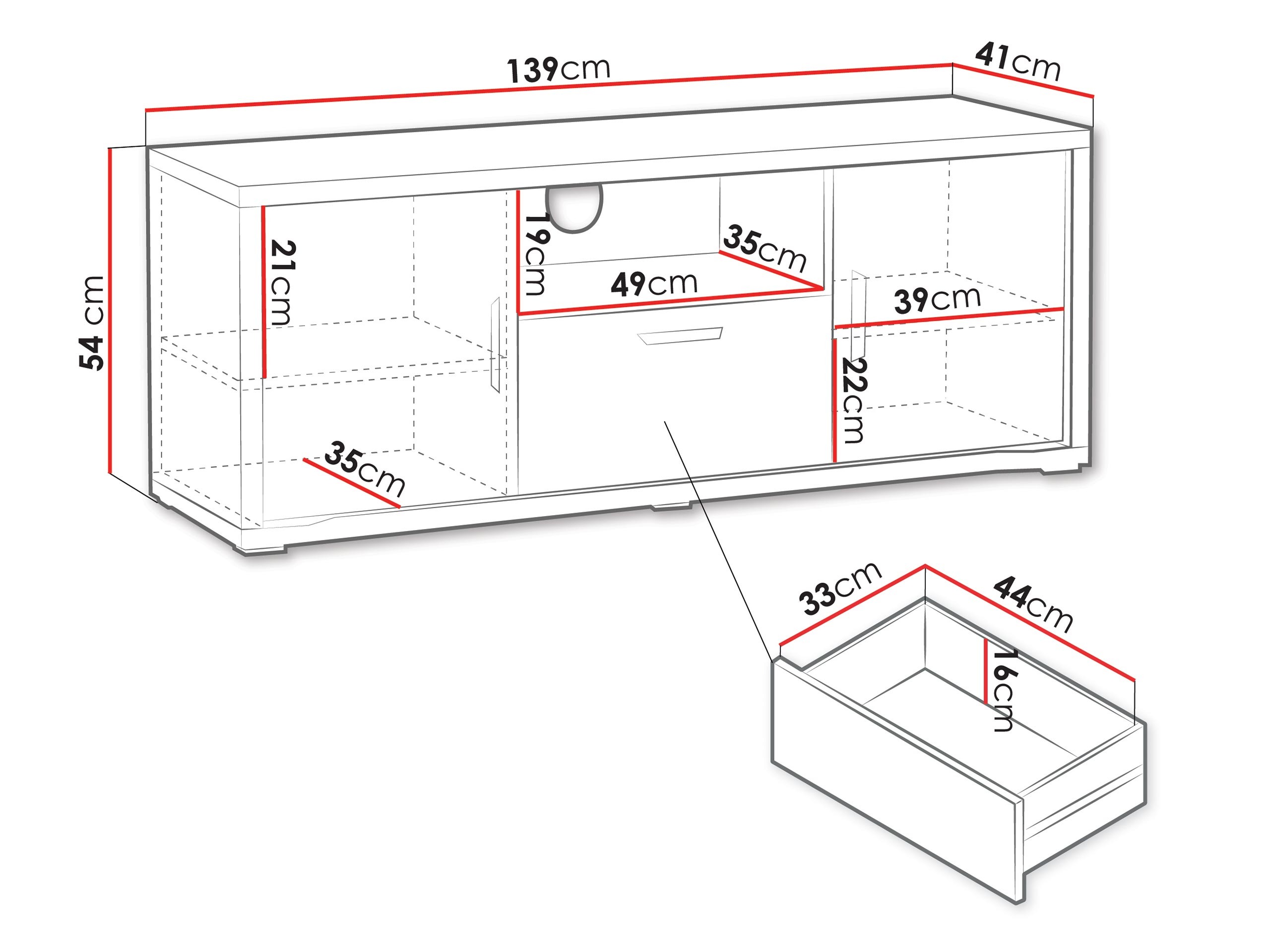 Móvel de TV Elisale 105