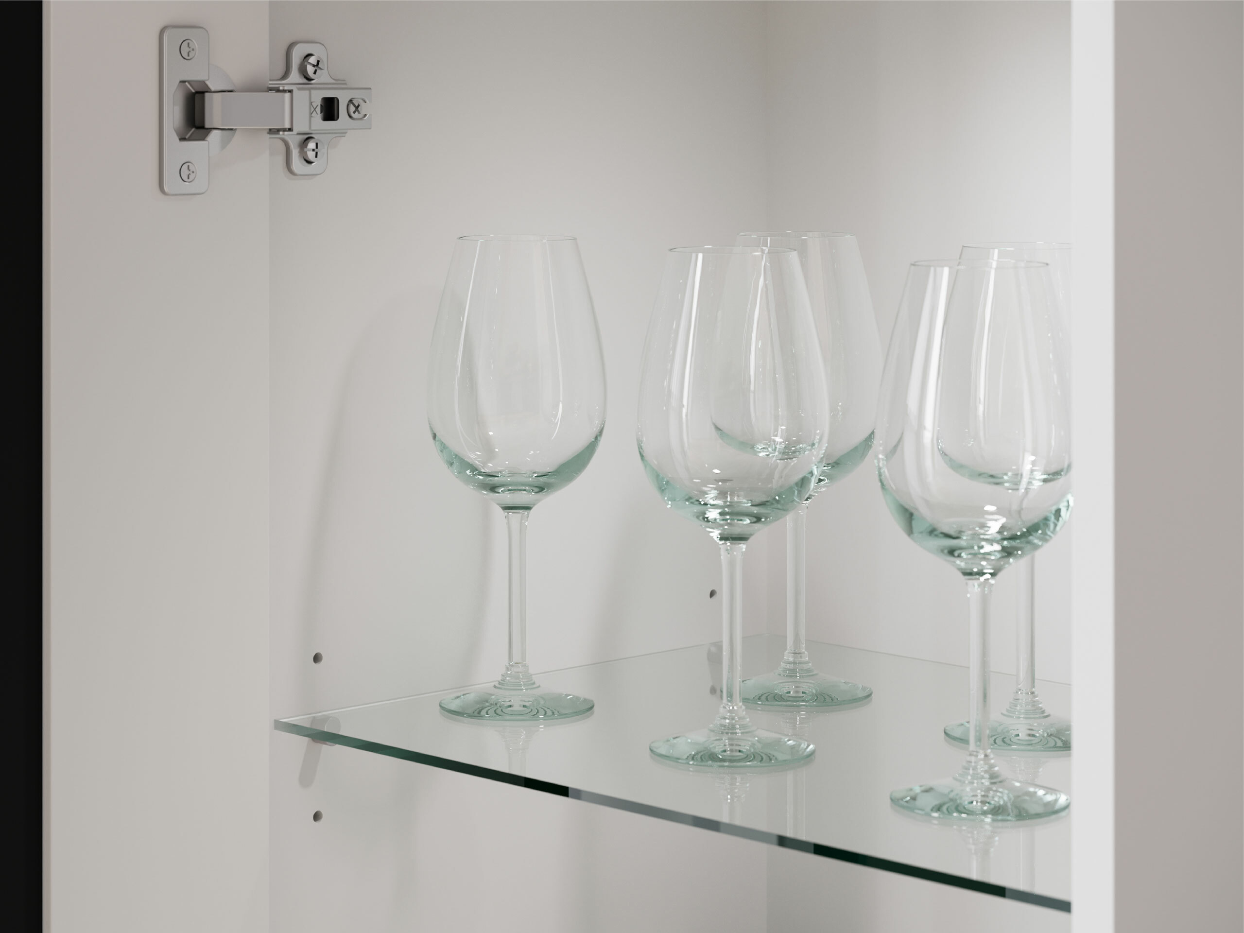 Conjunto para sala de estar Torcame 103 (Branco + Branco brilhante)