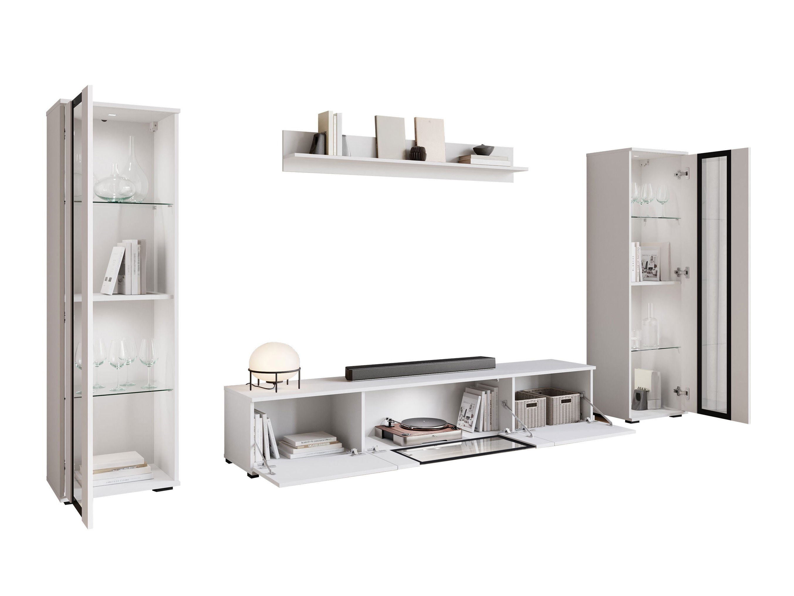 Conjunto para sala de estar Torcame 103 (Carvalho wotan)